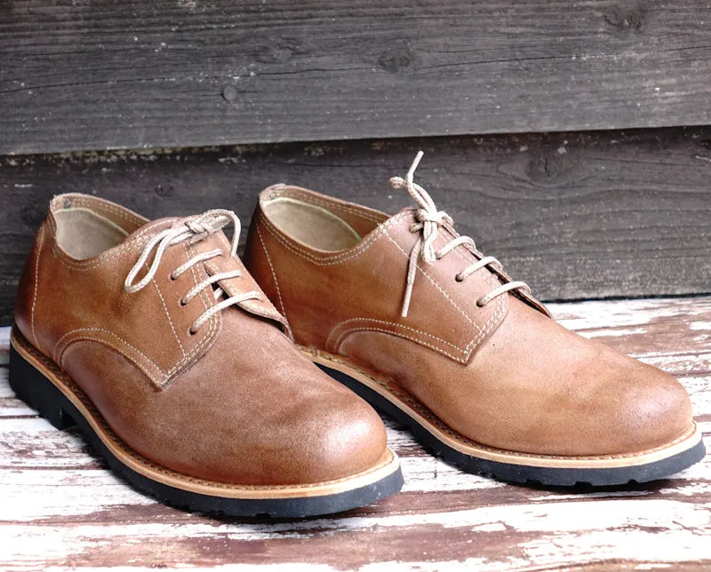 Annapurna Leather Derby Lace-up Shoes - Natural