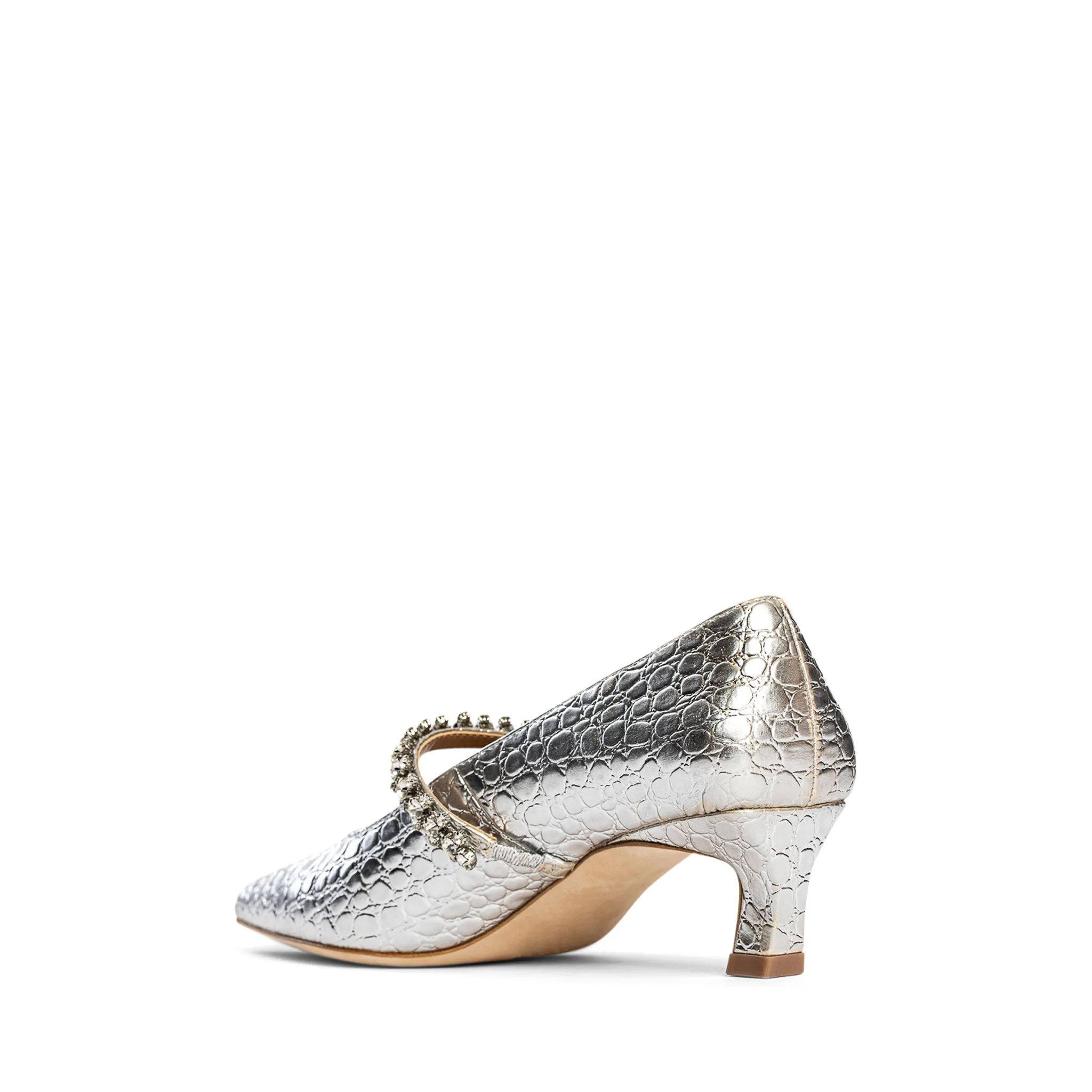Antonella Embossed Leather Pump