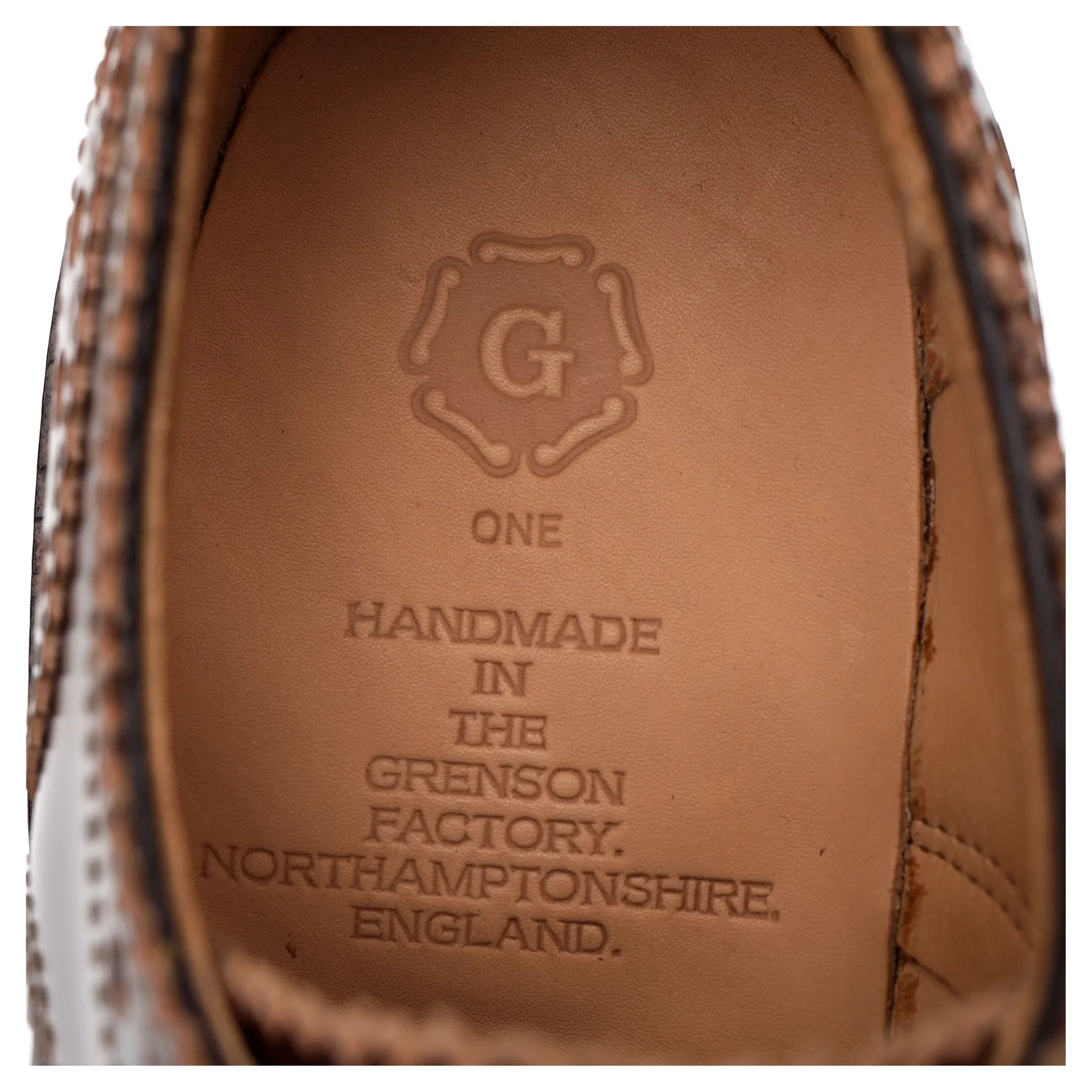 'Archie' Triple Welt Brown Leather Brogue UK 7 G