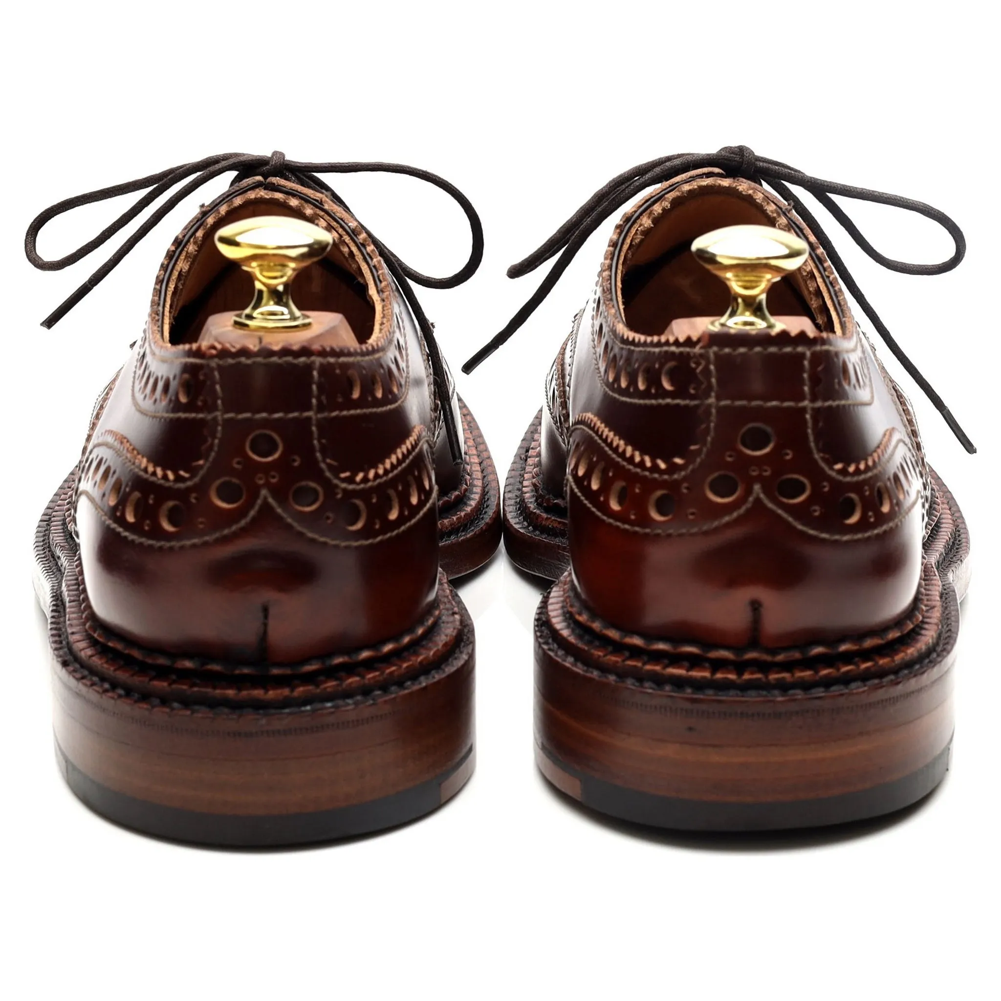 'Archie' Triple Welt Brown Leather Brogue UK 7 G