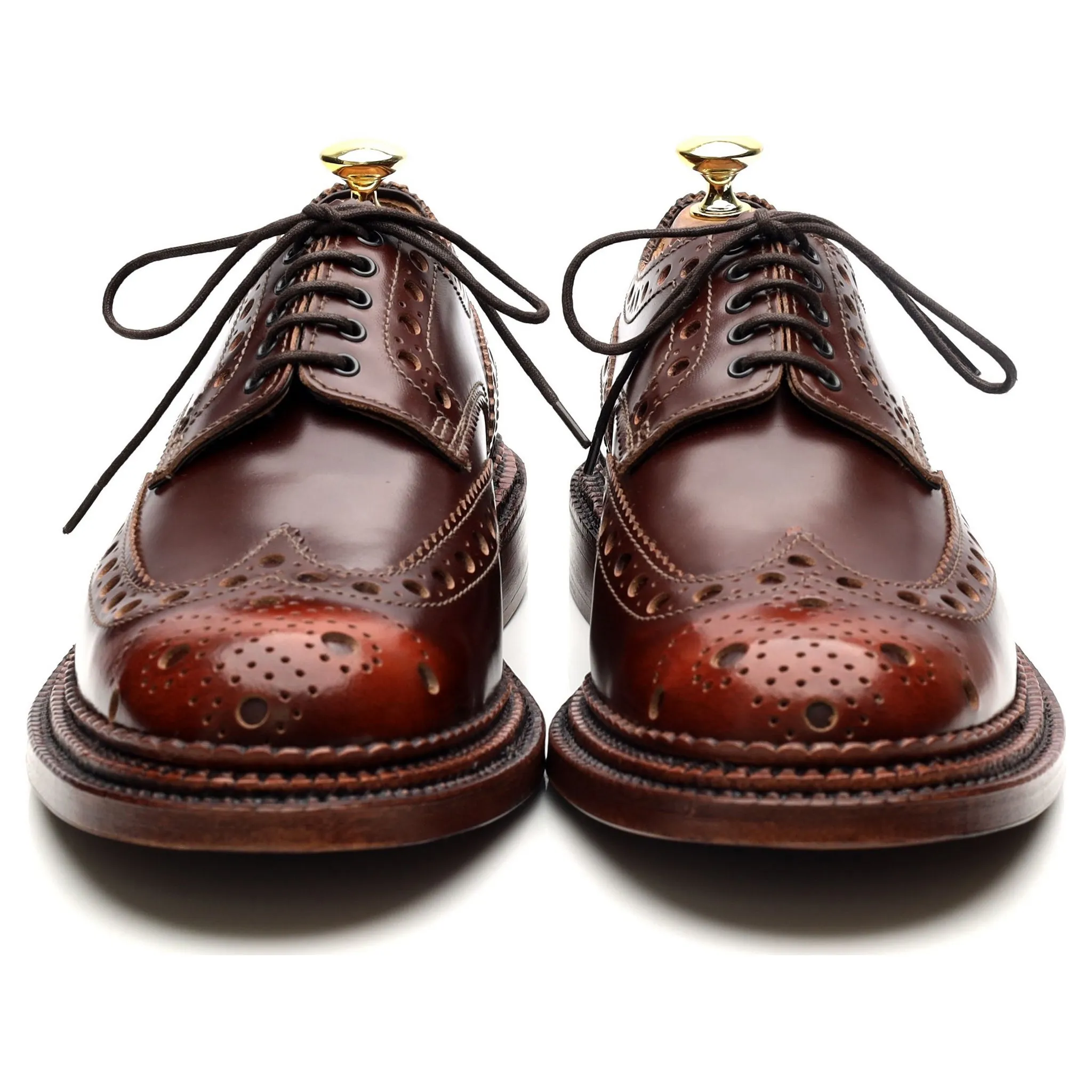 'Archie' Triple Welt Brown Leather Brogue UK 7 G