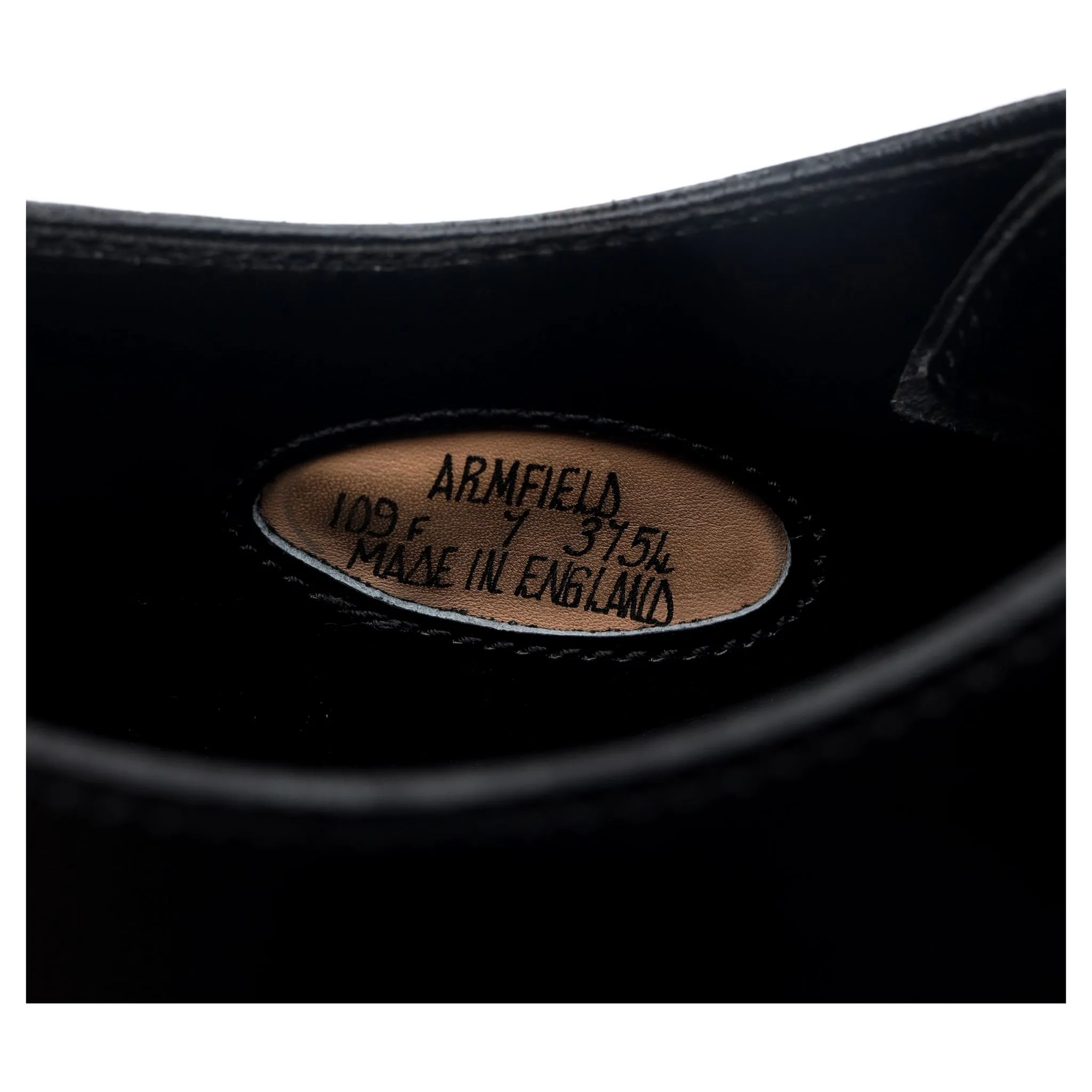 'Armfield' Black Leather Oxford UK 7 F