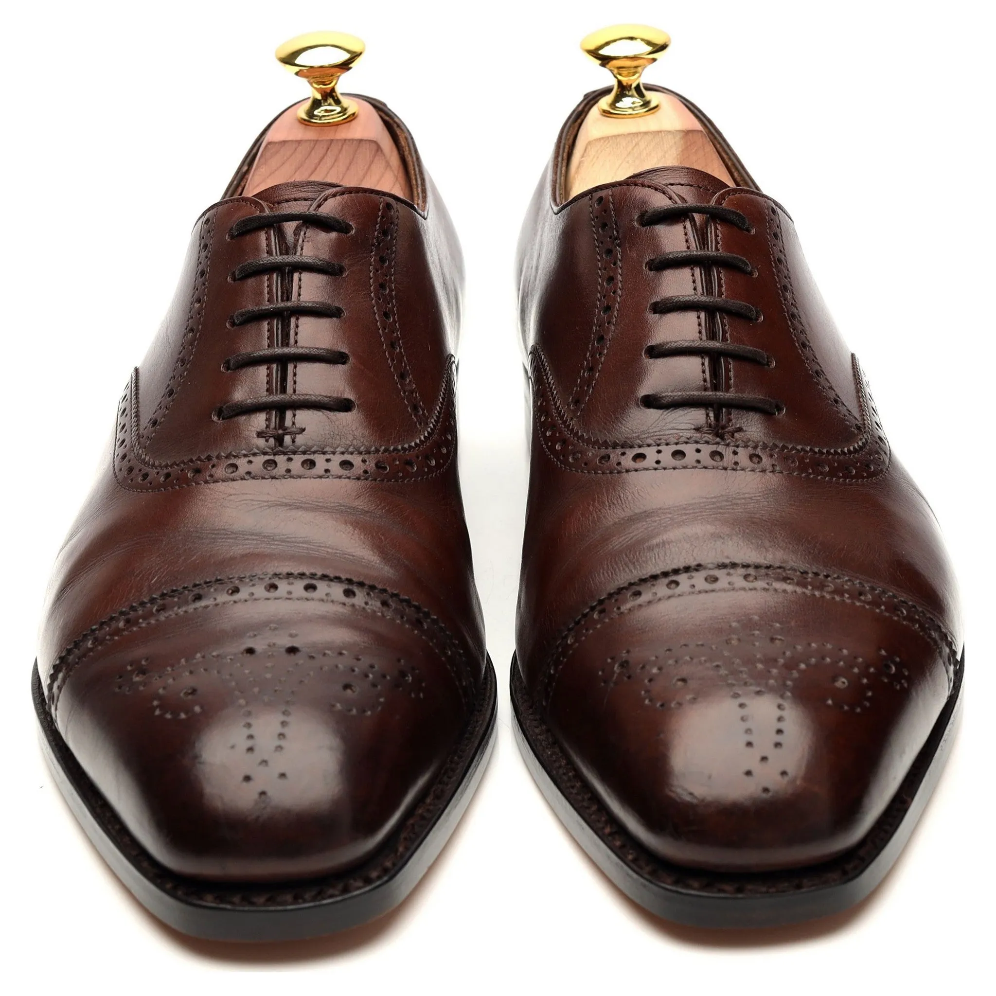 'Asquith' Brown Leather Oxford Brogue UK 7 E