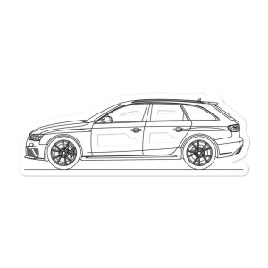 Audi B8 RS4 Avant Outline Sticker