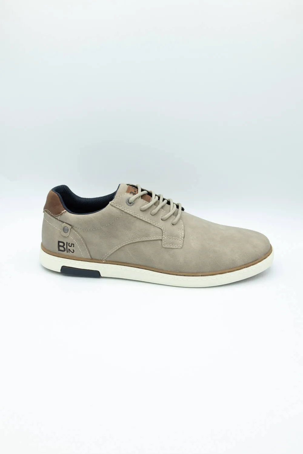 B52 by Bullboxer Lace Up Slip On Shoes for Men in Puddy Grey | 940-A2-8036A-PUDDY