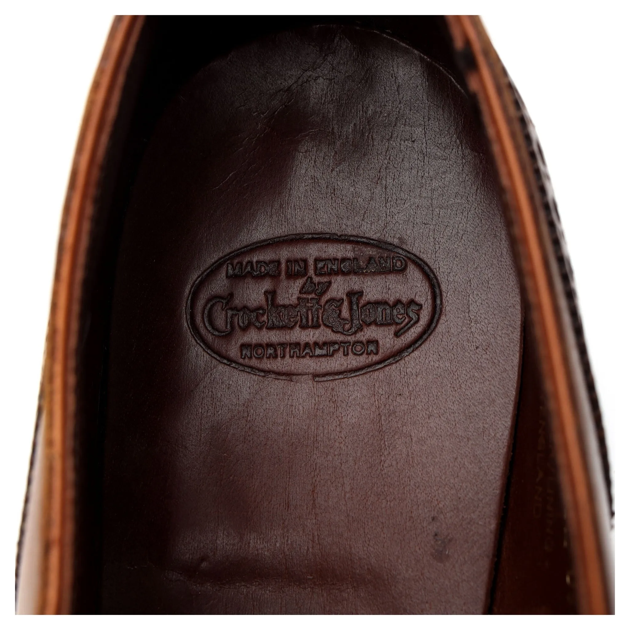 'Barrington 2' Tan Brown Leather Oxford Brogue UK 9.5 E