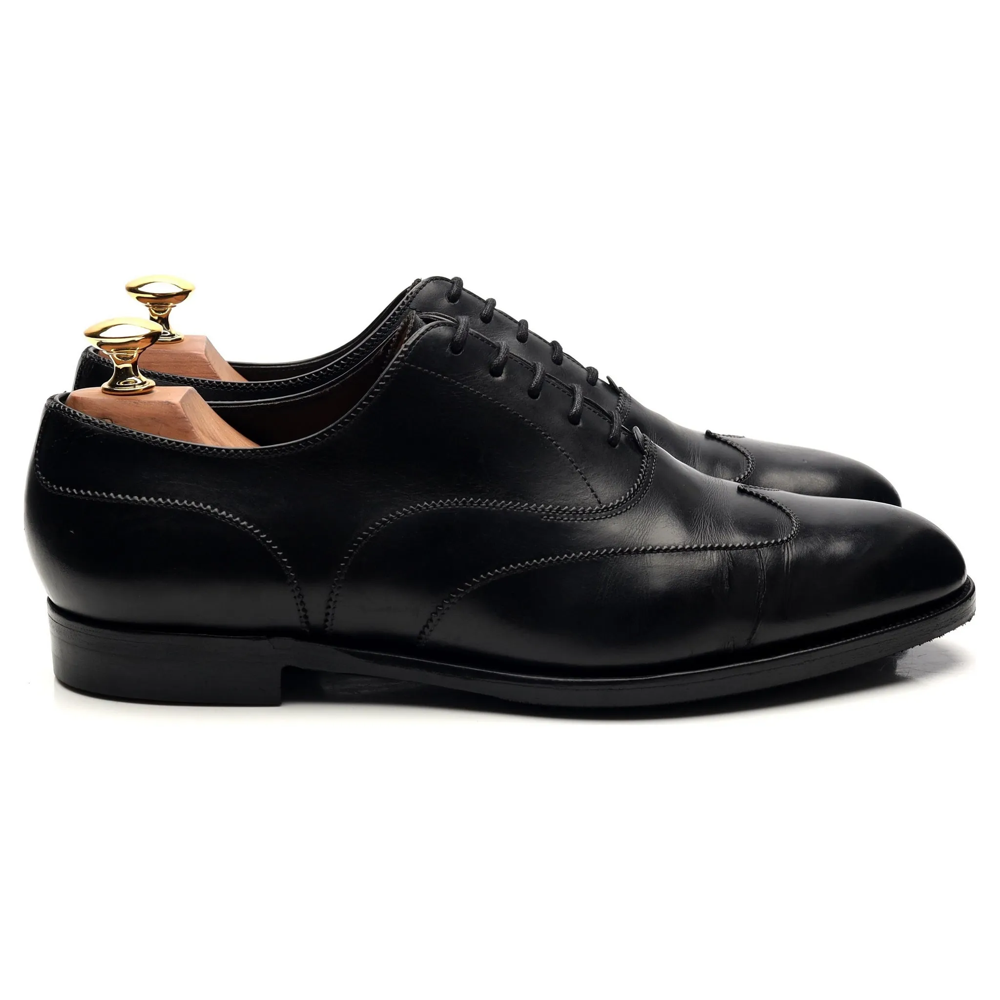 'Beaulieu' Black Leather Oxford UK 7 E