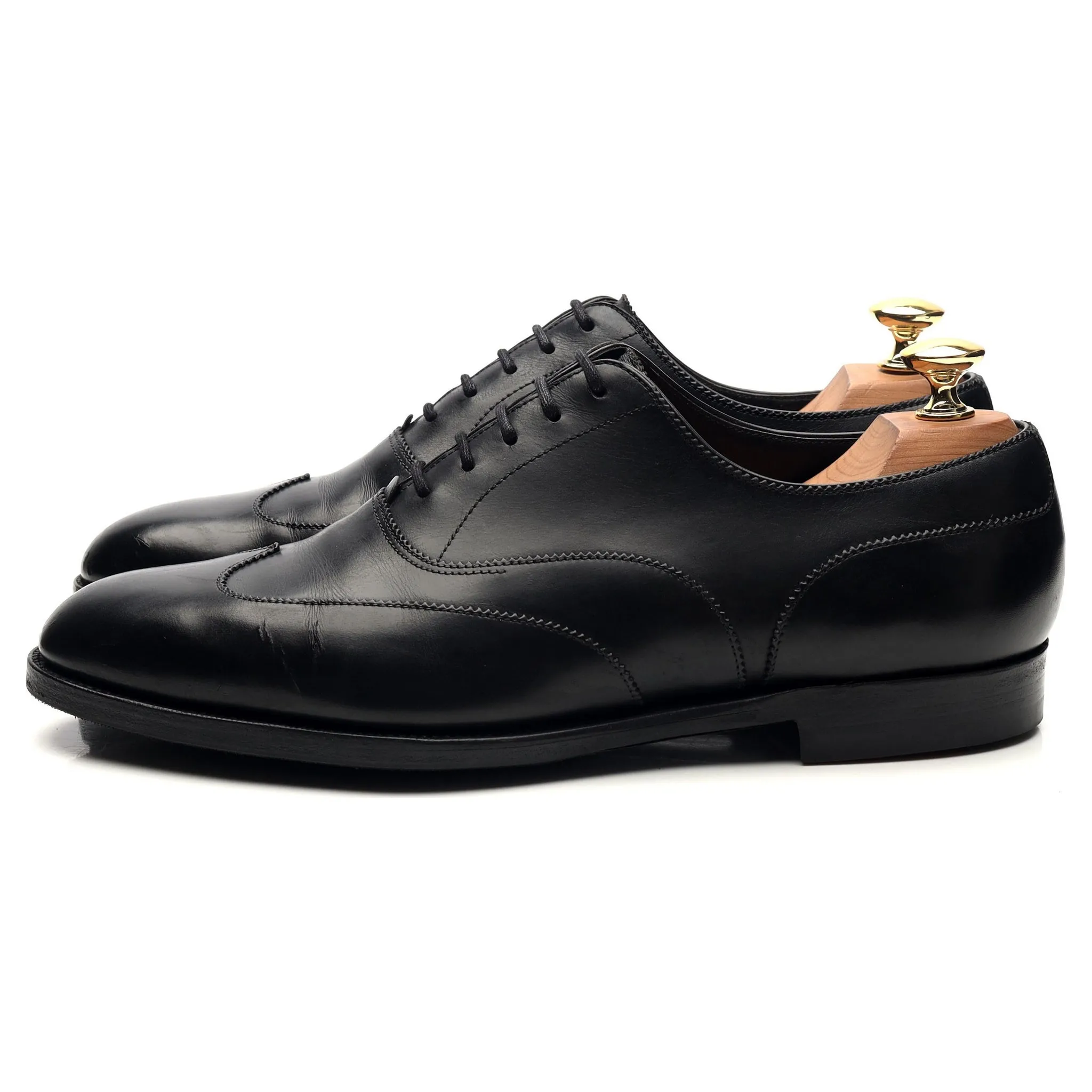'Beaulieu' Black Leather Oxford UK 7 E