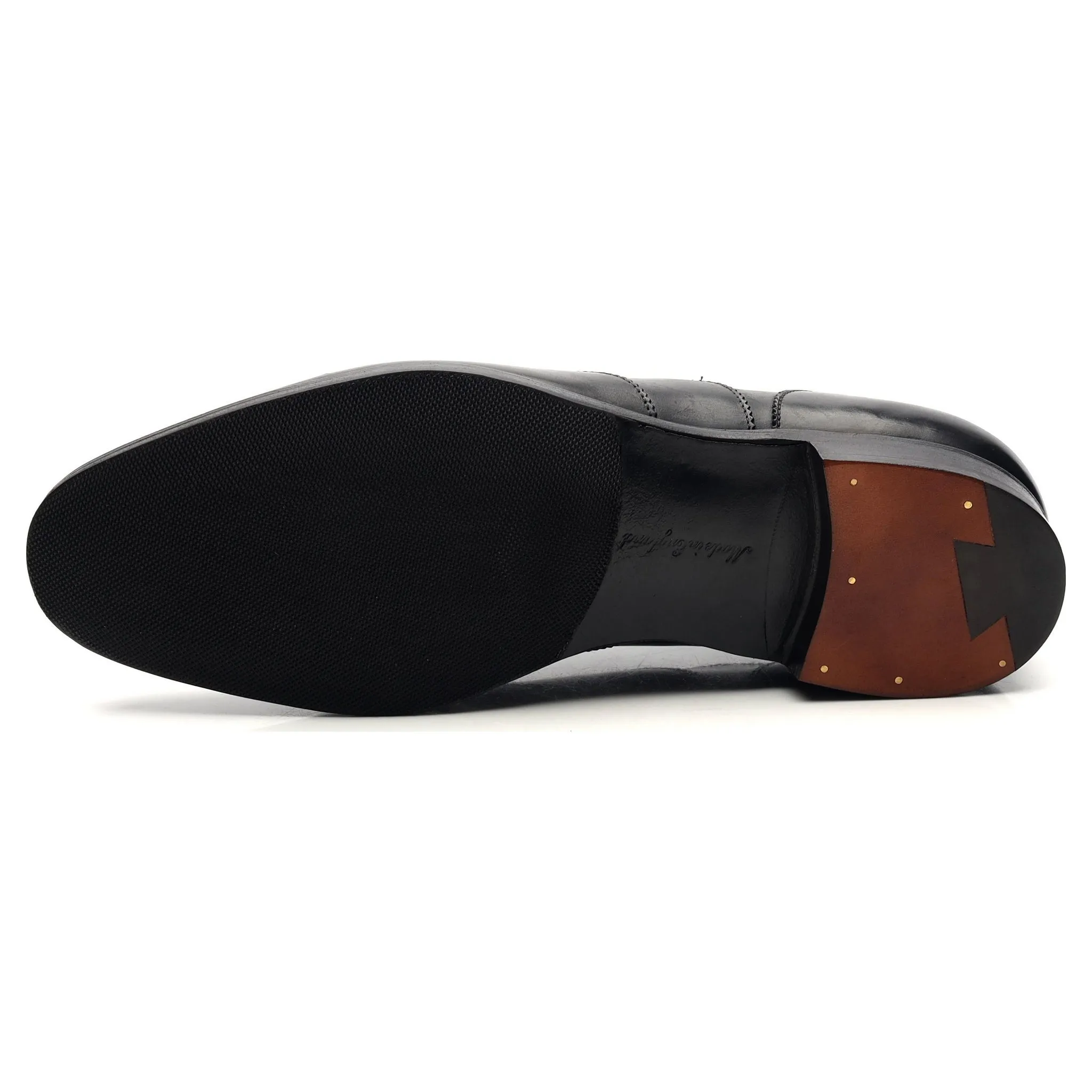 'Beaulieu' Black Leather Oxford UK 7 E
