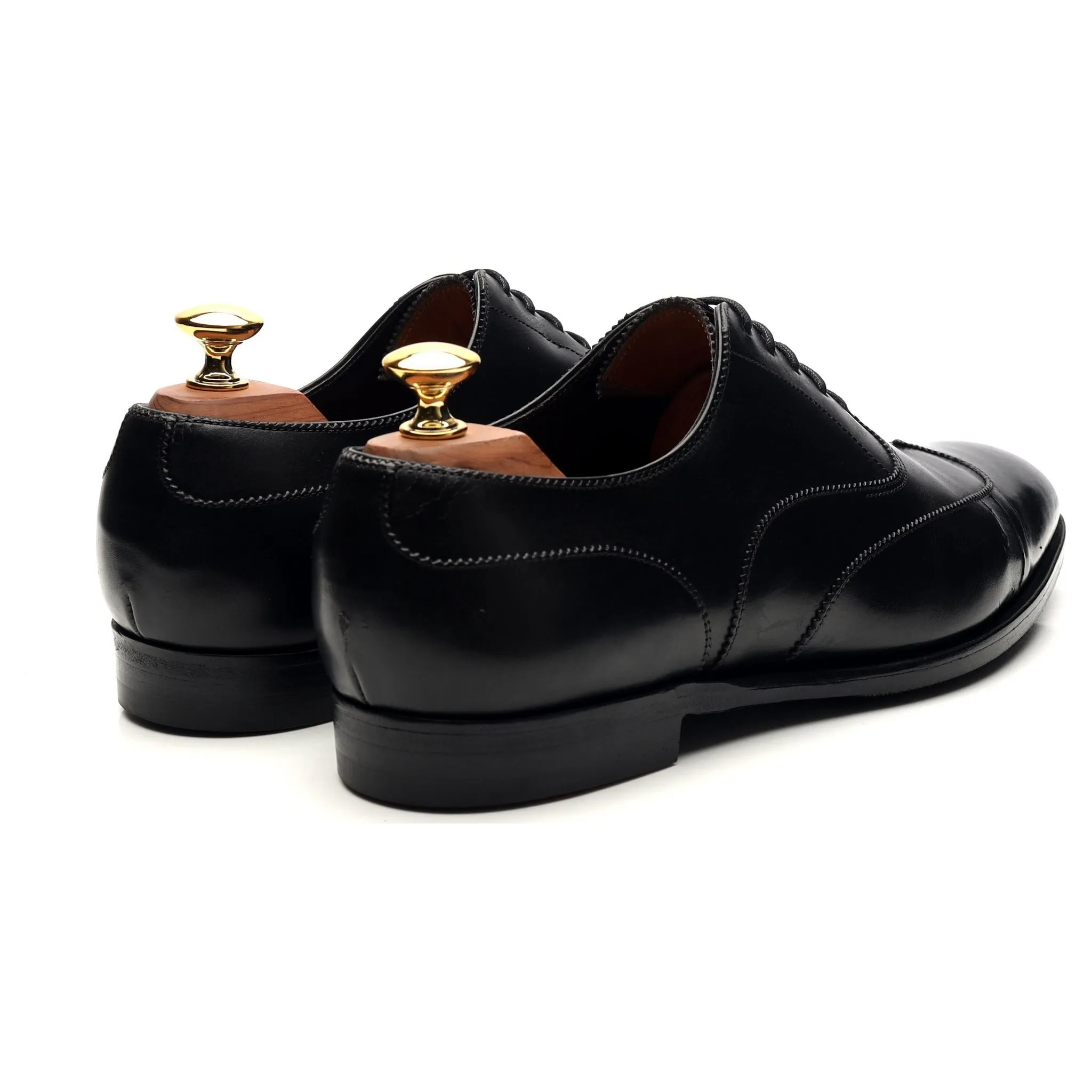 'Beaulieu' Black Leather Oxford UK 7 E