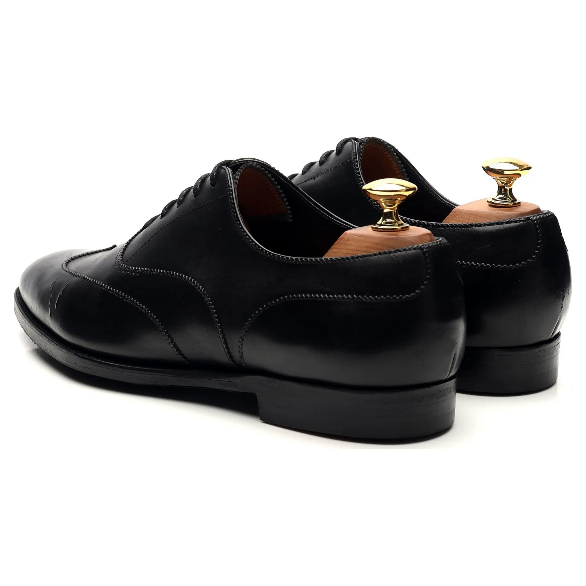 'Beaulieu' Black Leather Oxford UK 7 E