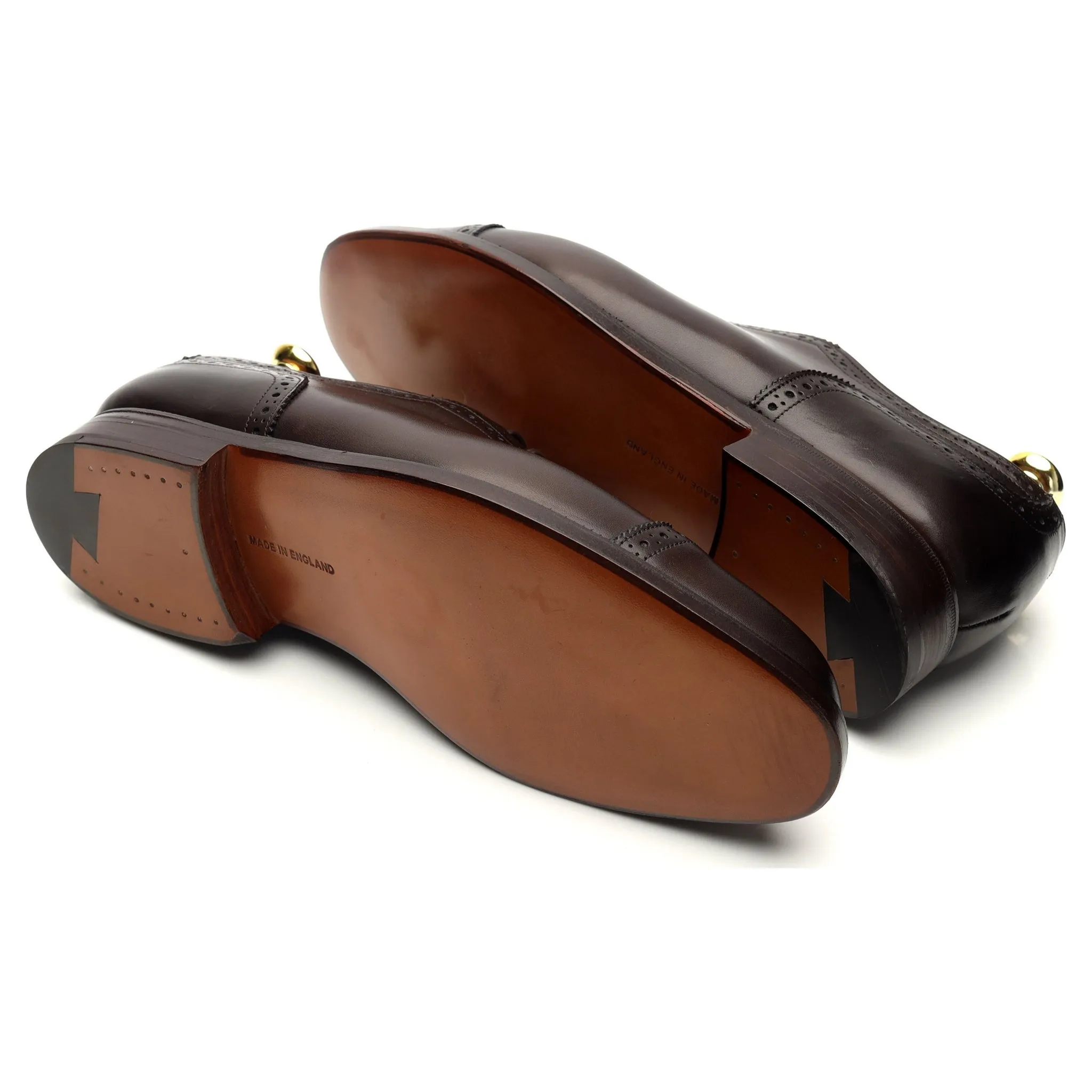 'Belgrave' Dark Brown Leather Oxford Brogue UK 7.5