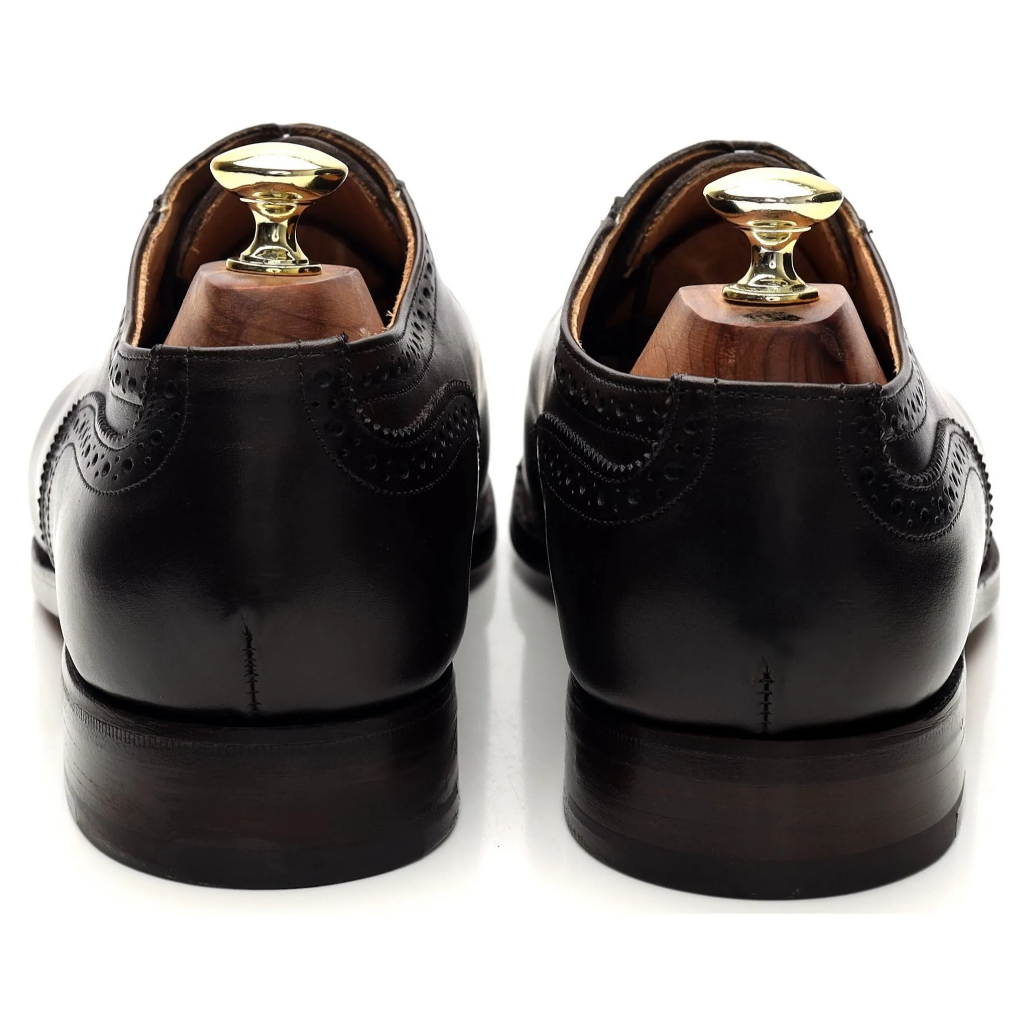 'Belgrave' Dark Brown Leather Oxford Brogue UK 7.5