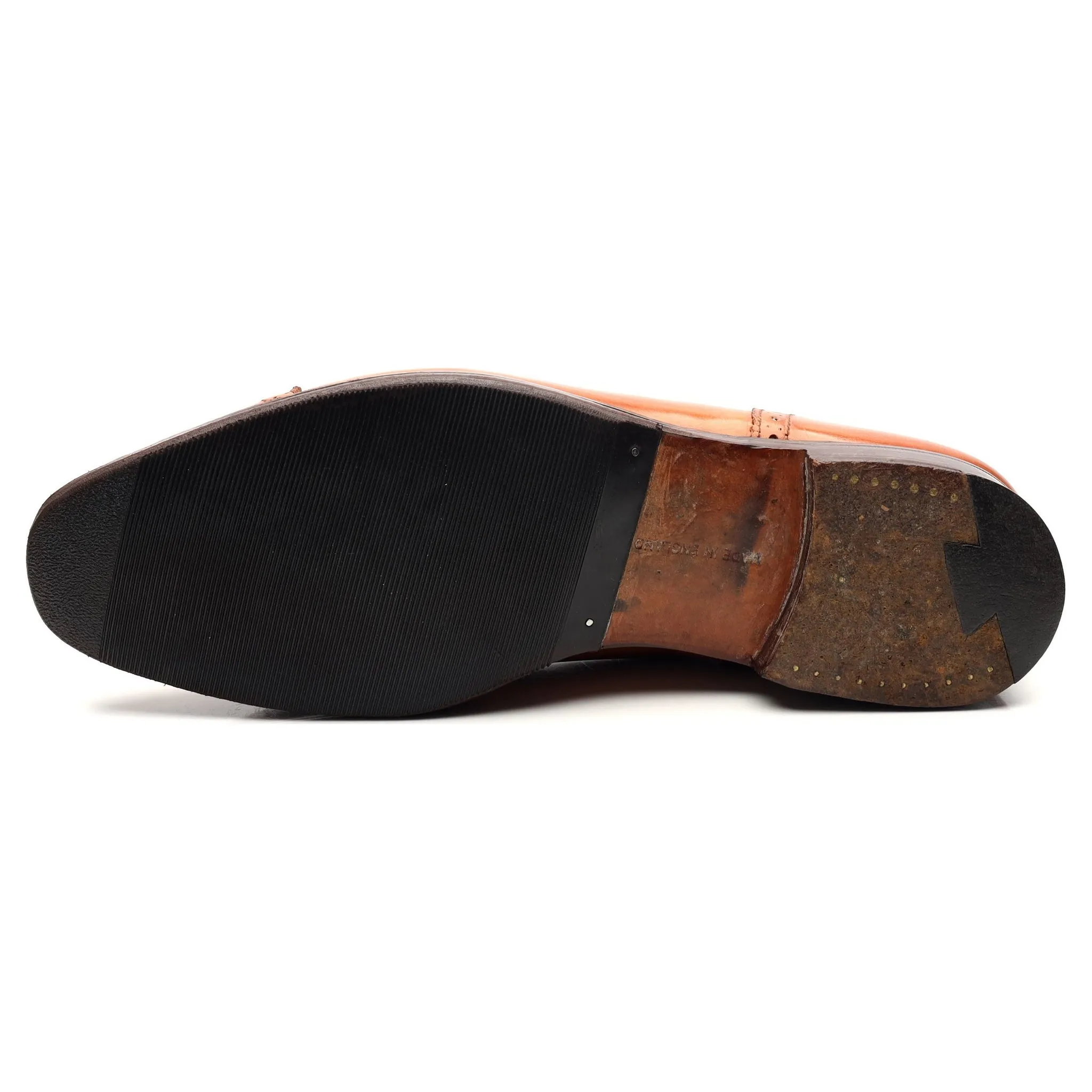 'Belgrave' Tan Brown Leather Oxford UK 8