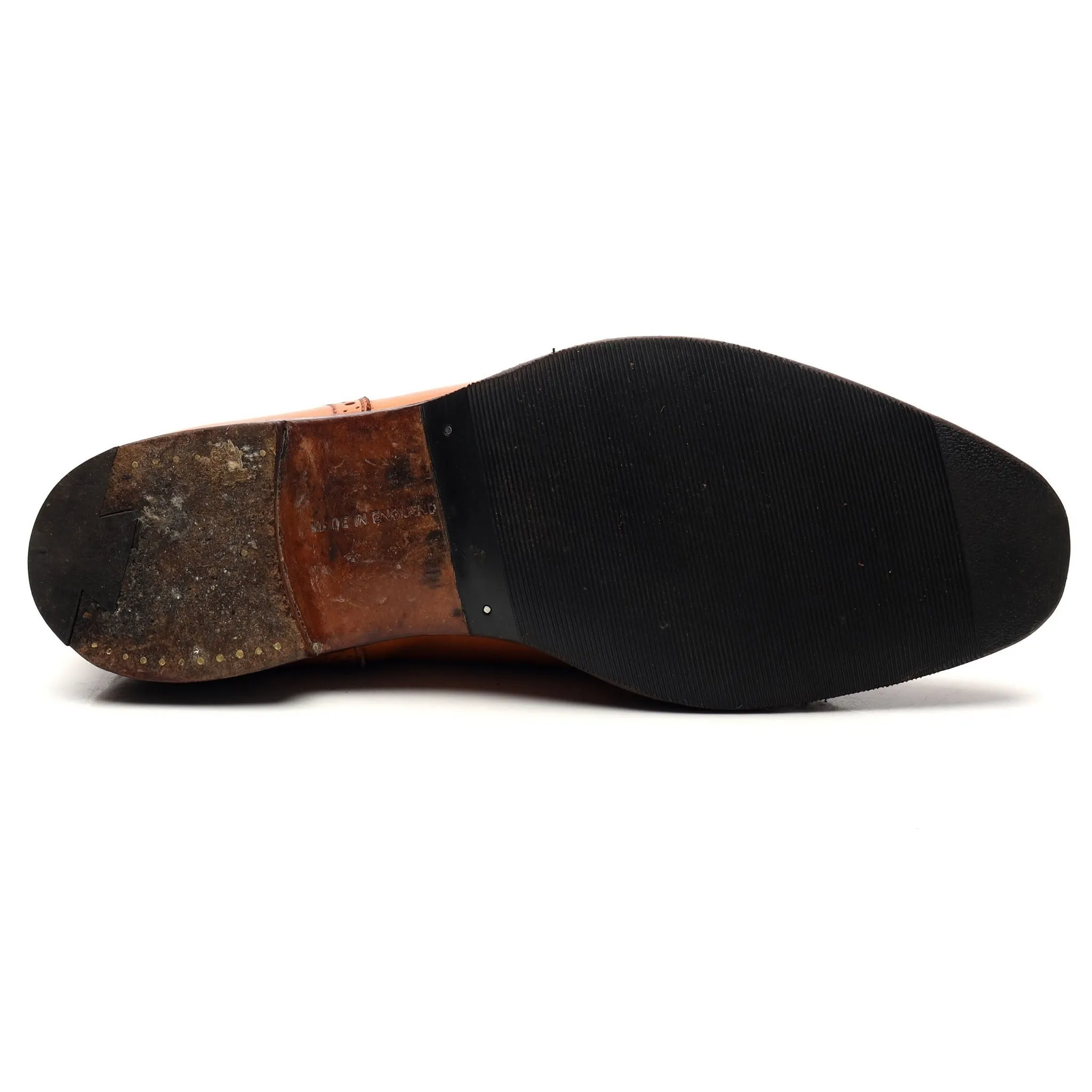 'Belgrave' Tan Brown Leather Oxford UK 8