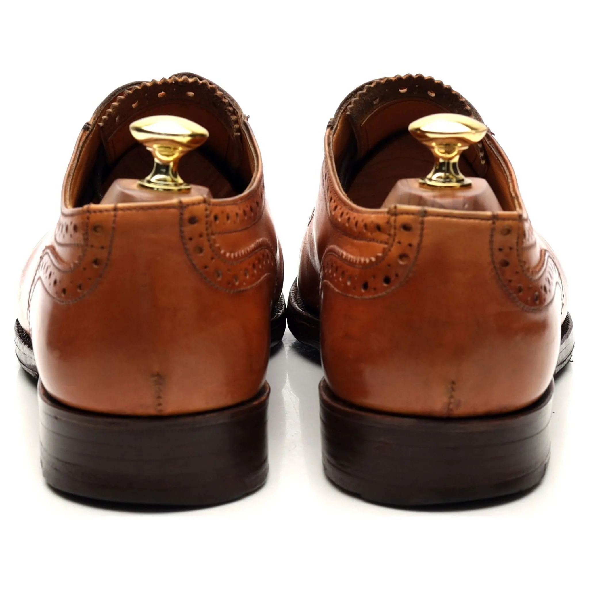 'Belgrave' Tan Brown Leather Oxford UK 8