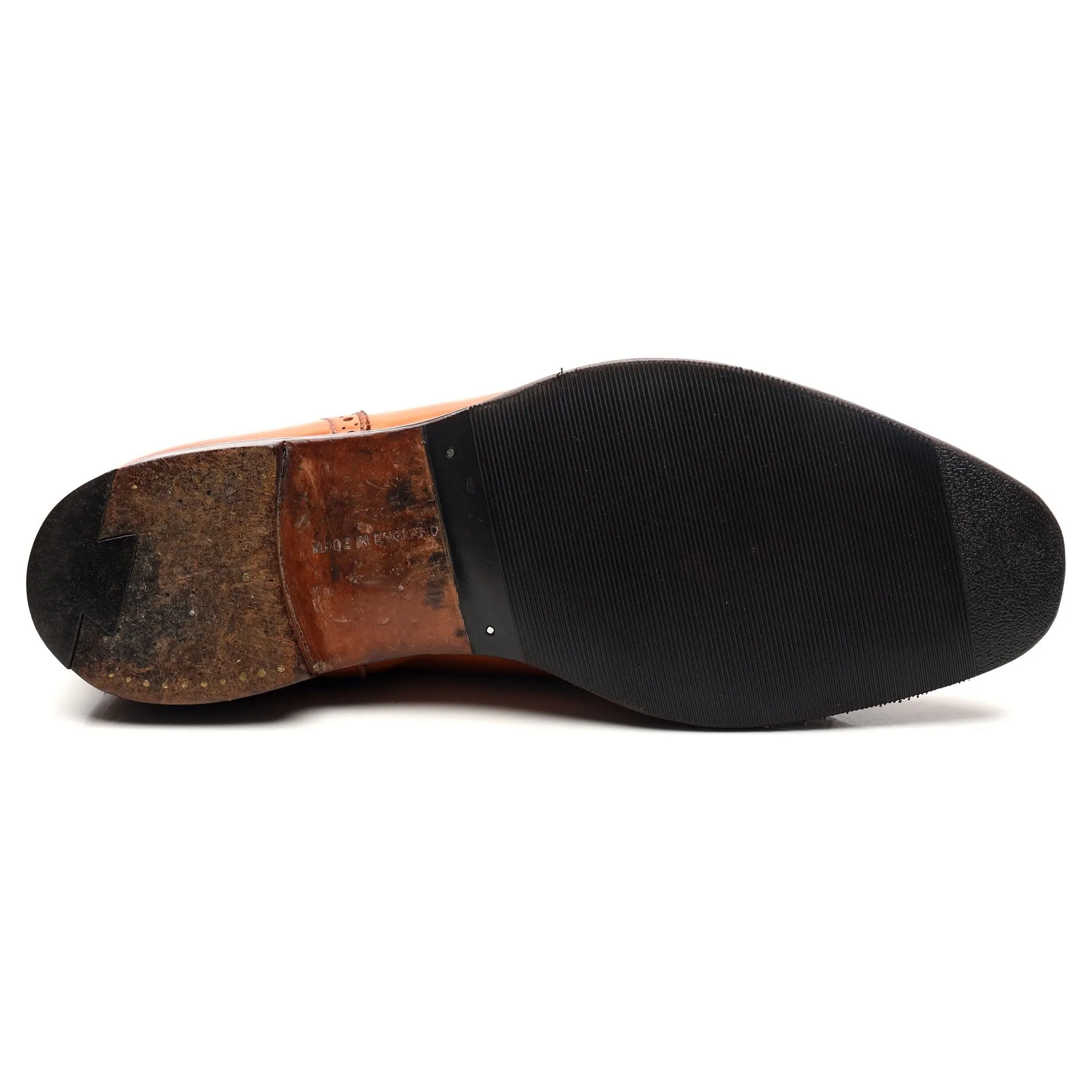 'Belgrave' Tan Brown Leather Oxford UK 8