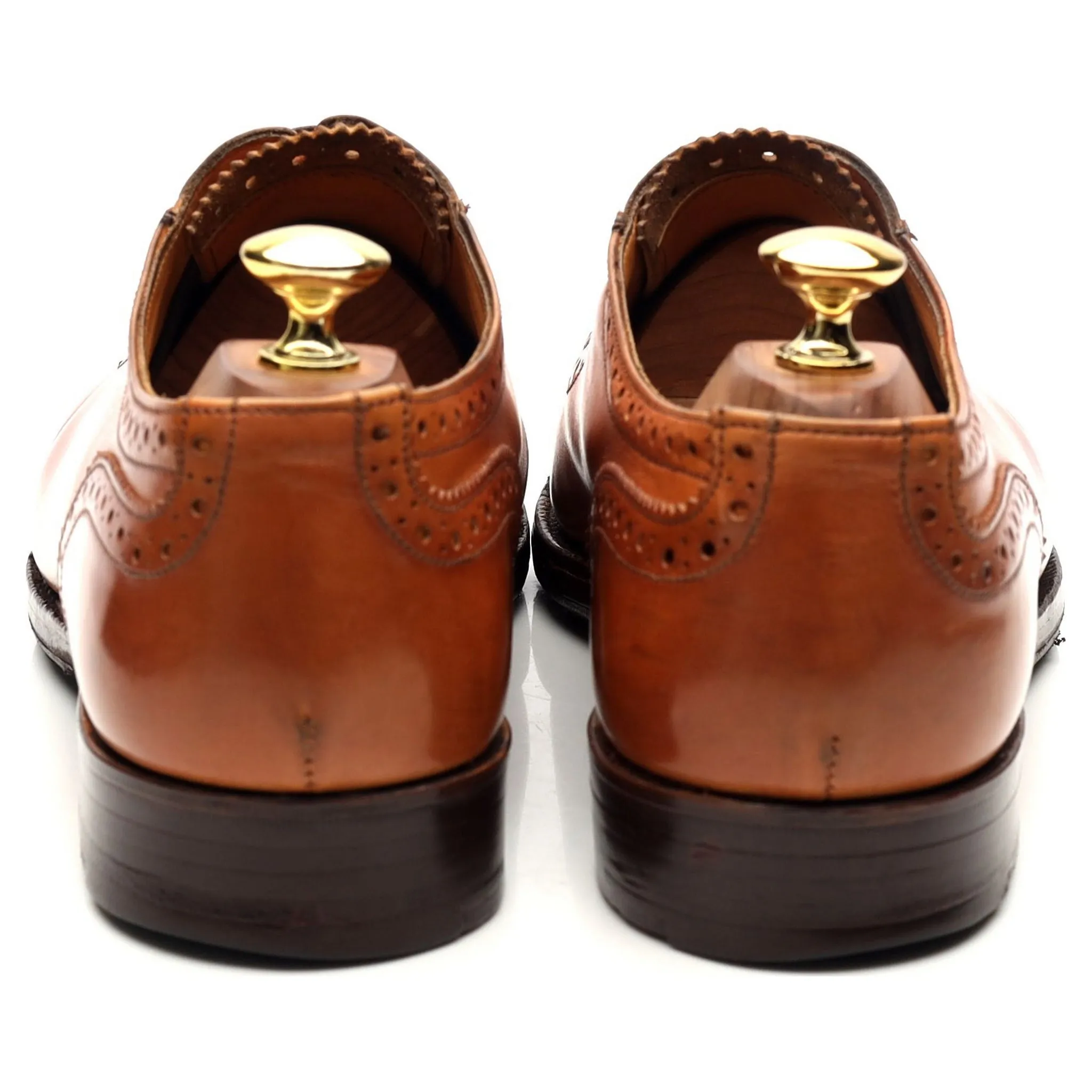 'Belgrave' Tan Brown Leather Oxford UK 8