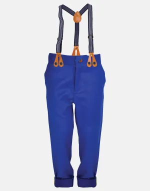 Bertie: Cobalt trouser with braces