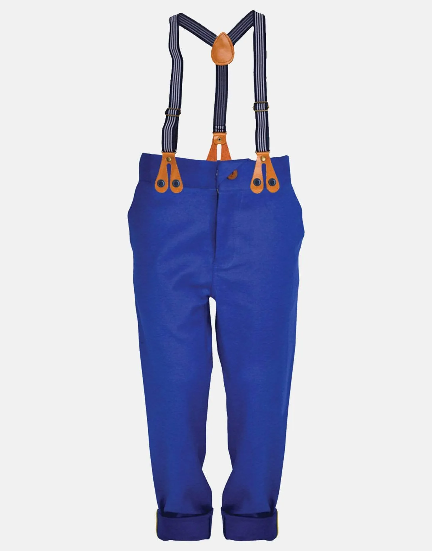 Bertie: Cobalt trouser with braces