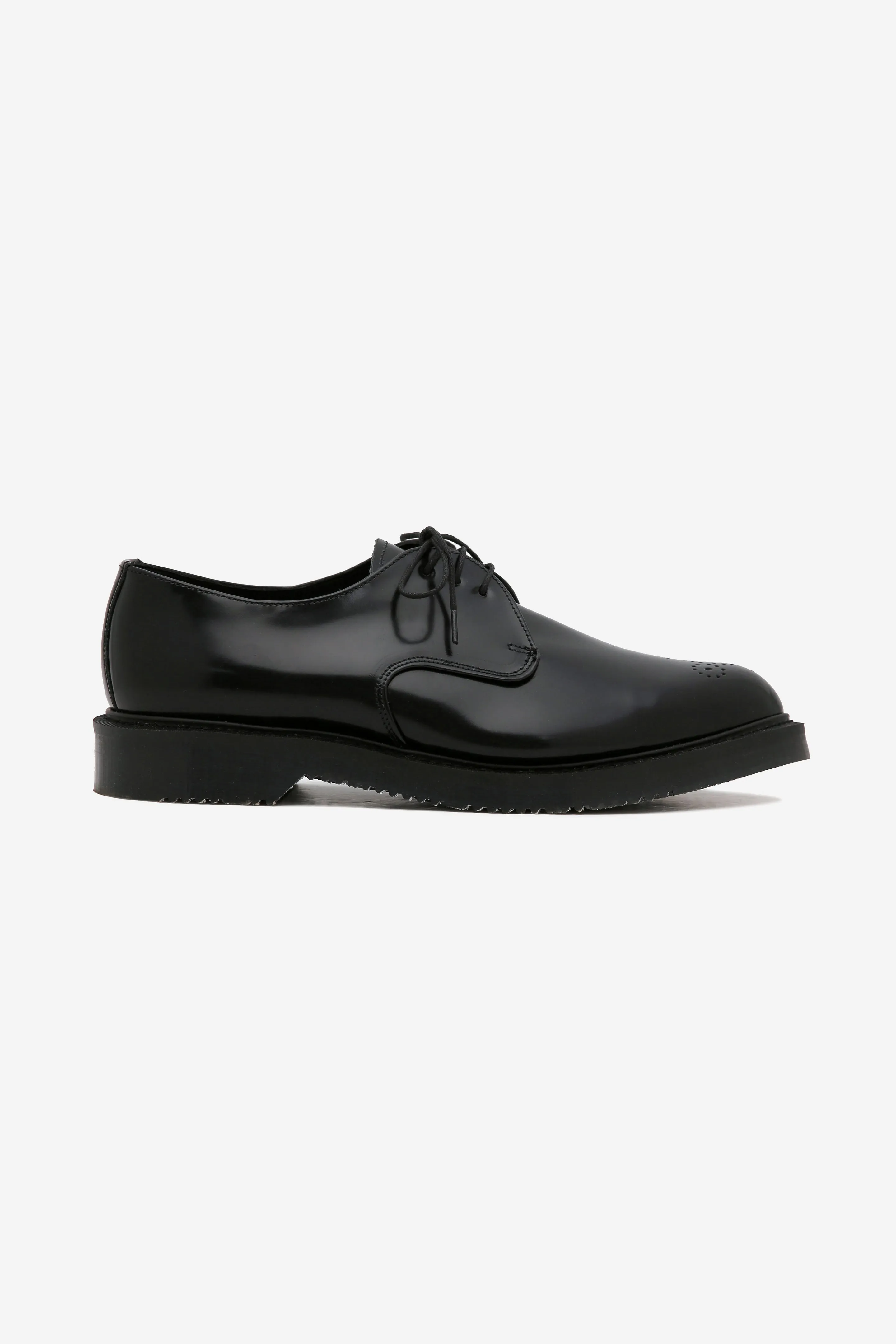 BLACK HEATSEAL BROGUE LACE-UP