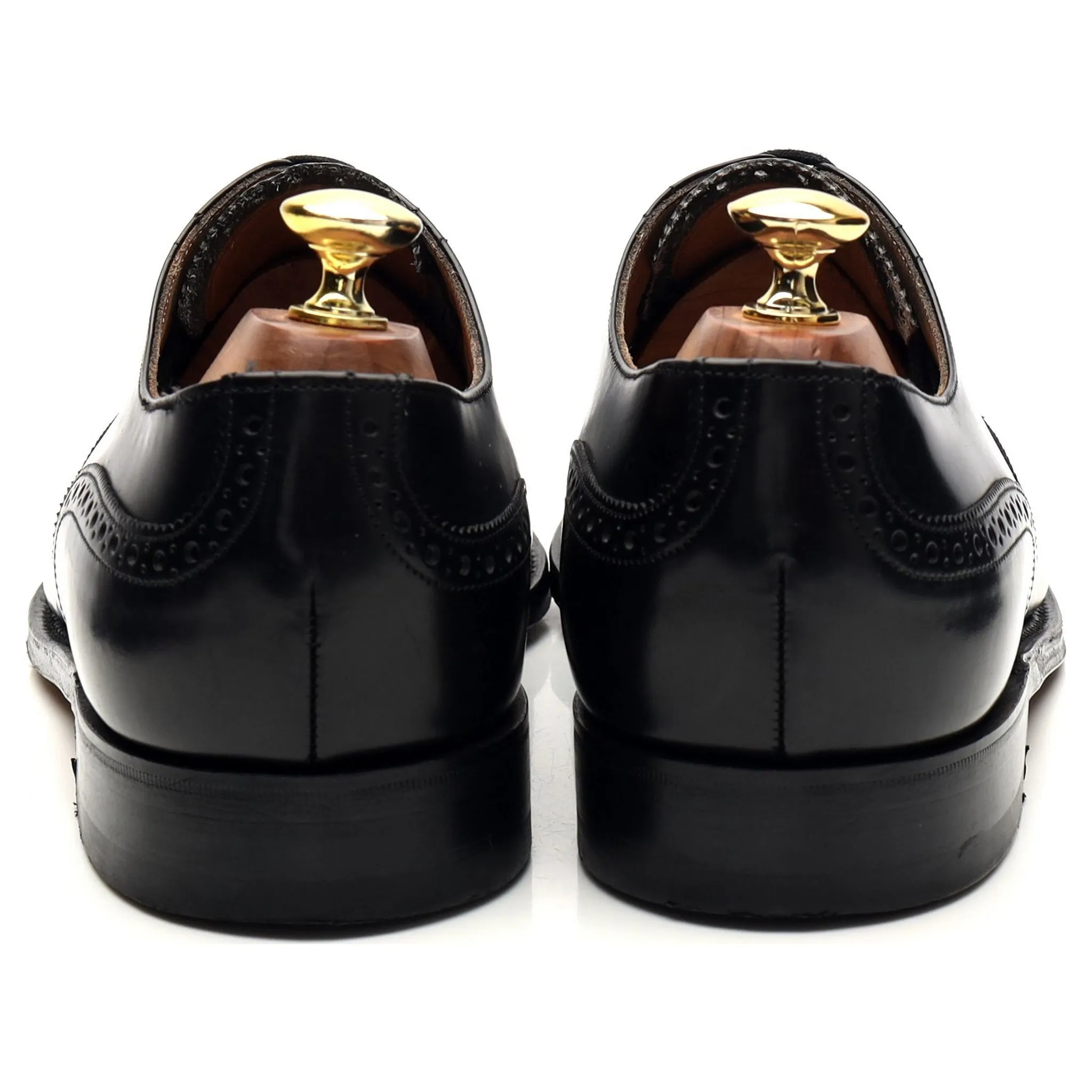 Black Leather Oxford Brogue UK 8.5 G