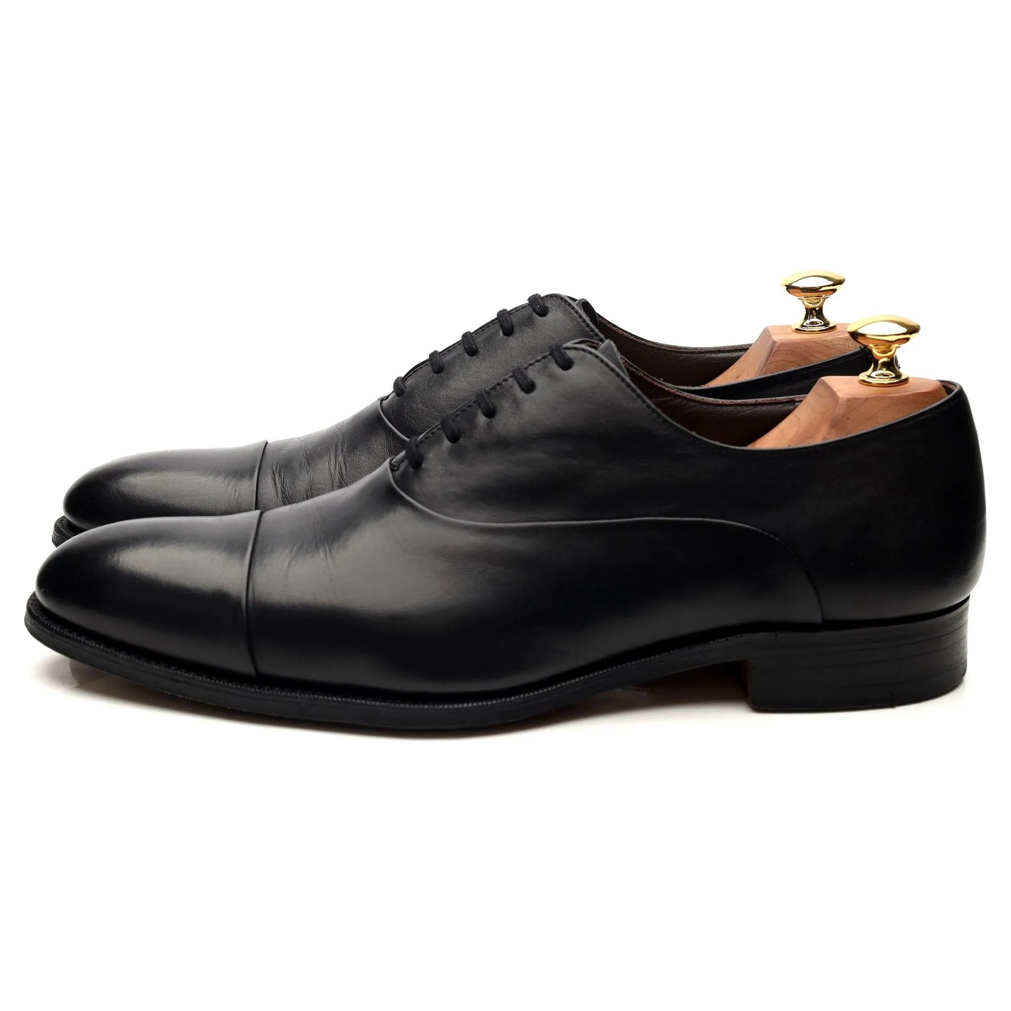 Black Leather Oxford UK 8 F
