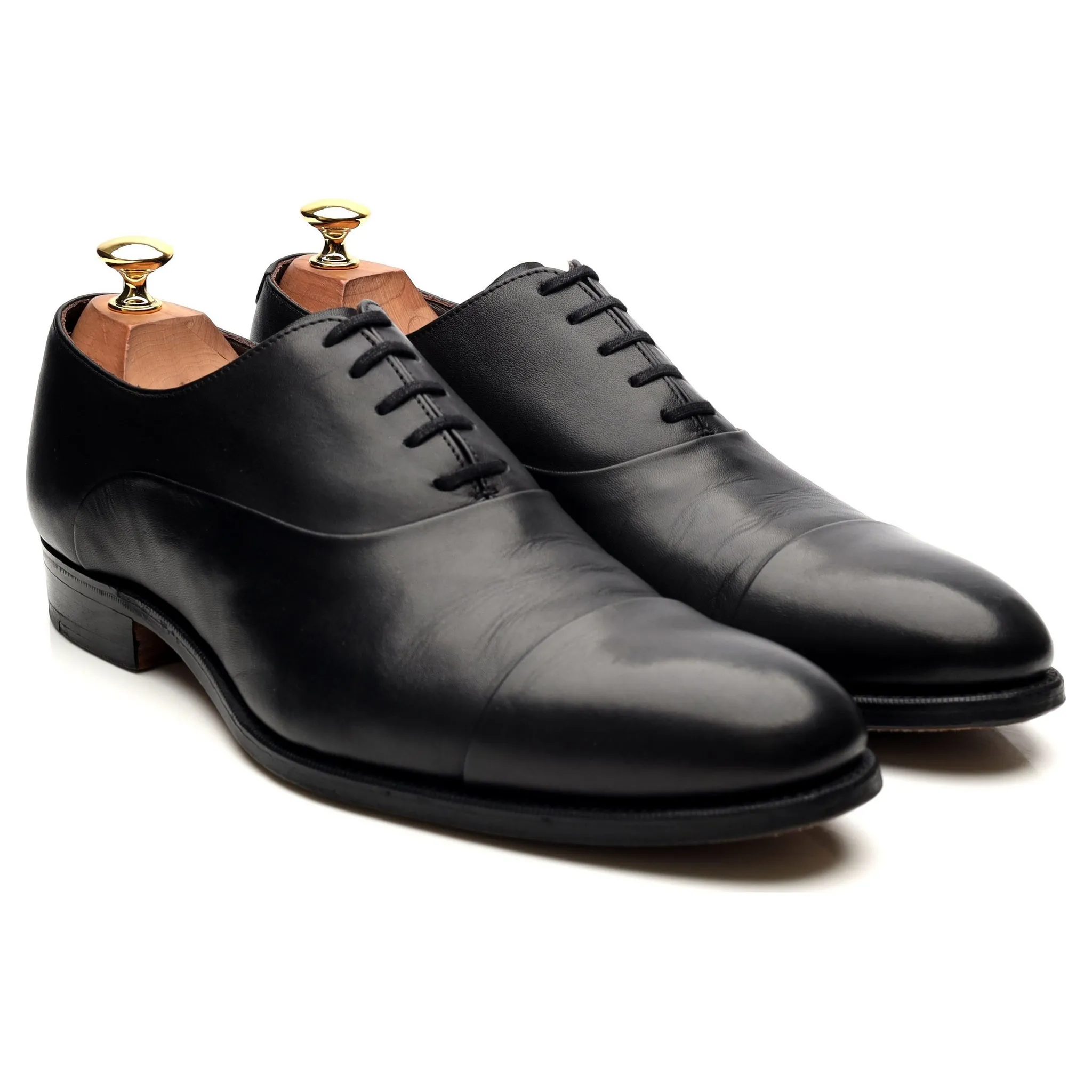 Black Leather Oxford UK 8 F