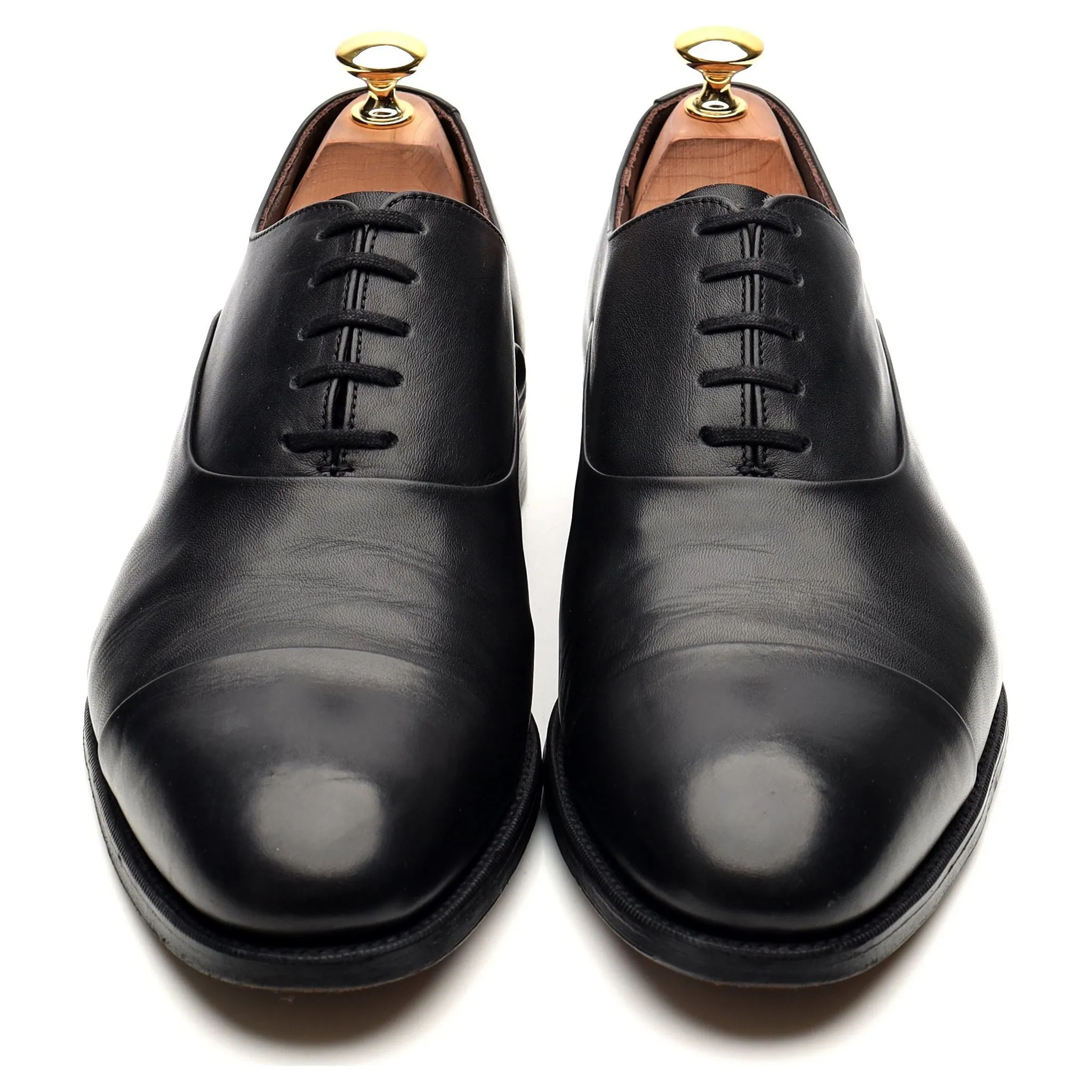Black Leather Oxford UK 8 F