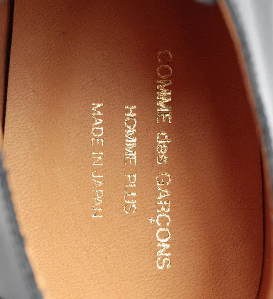 Black Studded Leather Brogue by Comme des Garçons Homme Plus