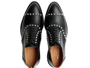 Black Studded Leather Brogue by Comme des Garçons Homme Plus