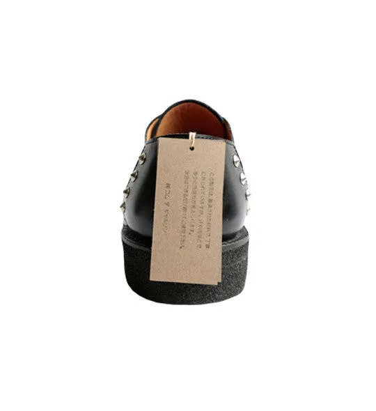 Black Studded Leather Brogue by Comme des Garçons Homme Plus