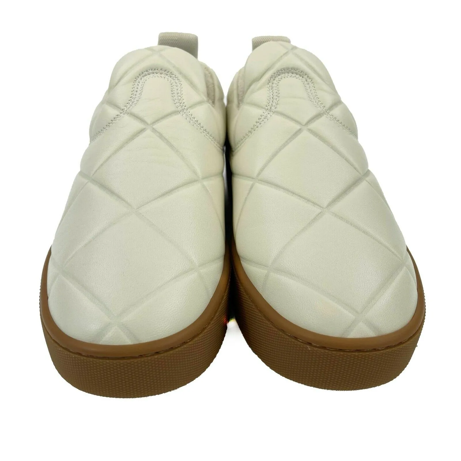 Bottega Veneta - New - The Quilt Sneakers - Wax -Off White - IT 39.5 - US 9.5