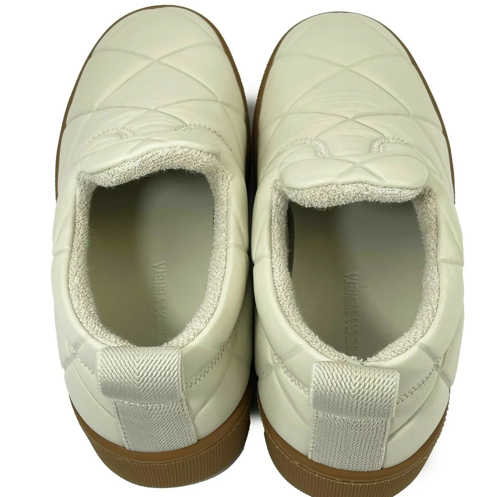 Bottega Veneta - New - The Quilt Sneakers - Wax -Off White - IT 39.5 - US 9.5