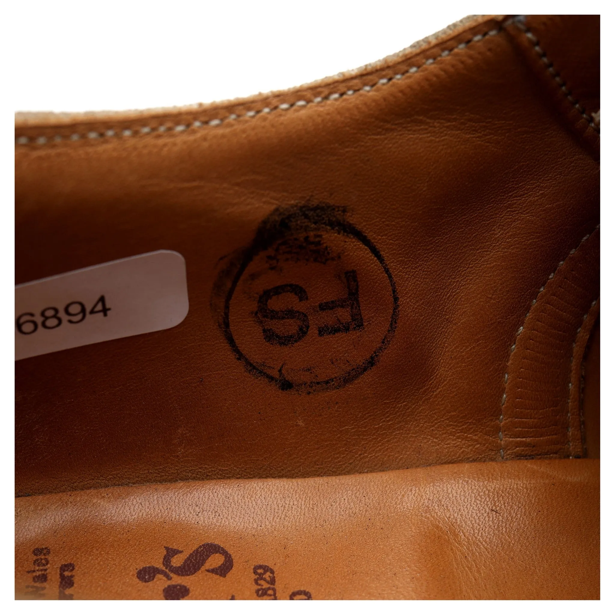 'Bourton' Beige Suede Derby Brogue UK 9