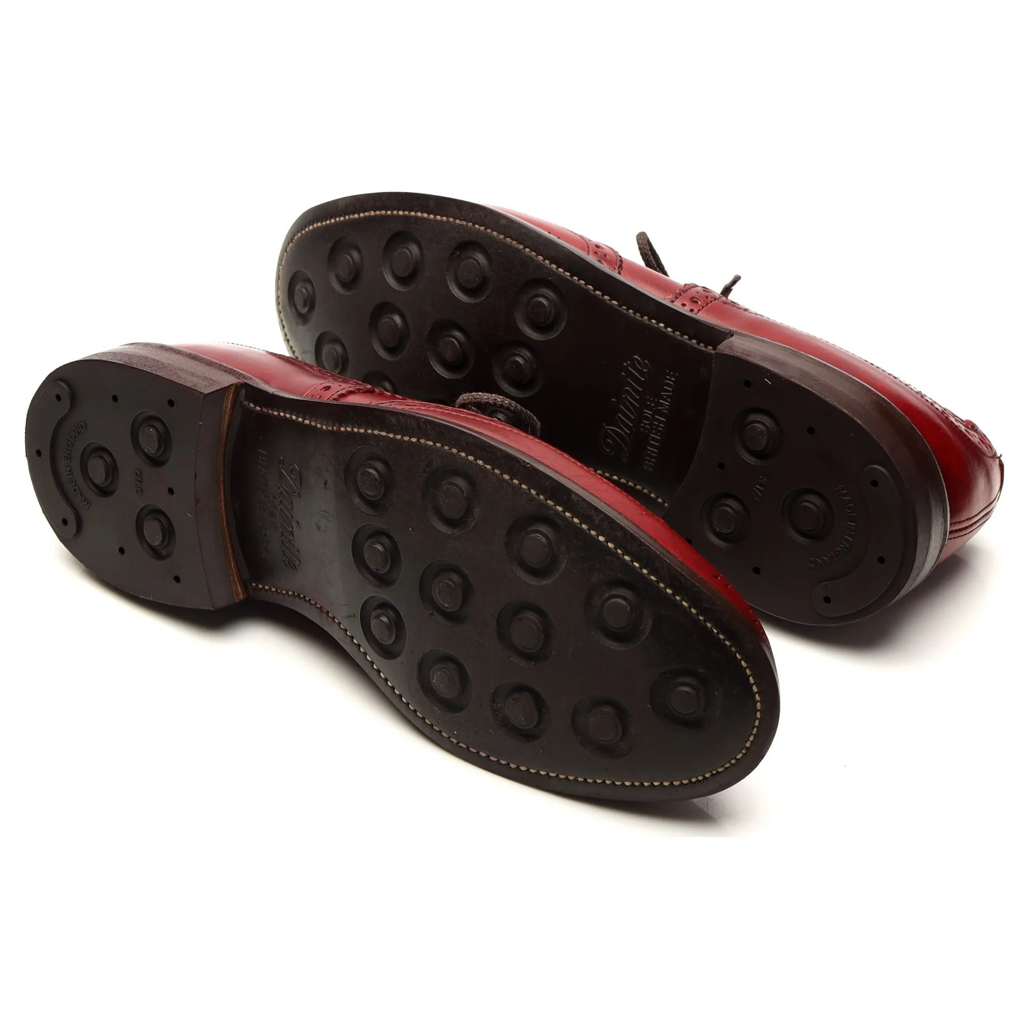 'Bourton' Red Leather Derby Brogue UK 8