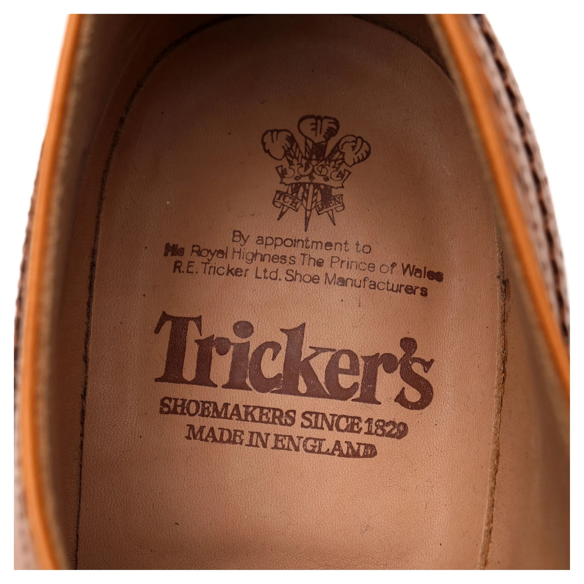 'Bourton' Tan Brown Leather Derby Brogue UK 10.5