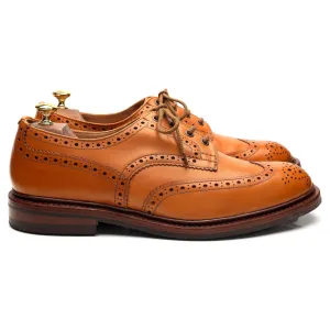 'Bourton' Tan Brown Leather Derby Brogue UK 10.5