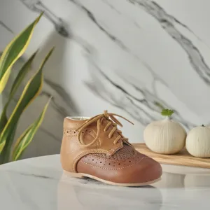 Boys Tan Brogue Boot
