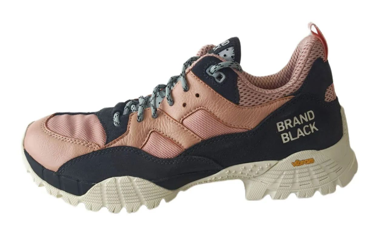 BRANDBLACK Men's Pink Leather Cresta Lace Up Sneaker #475BB 11 NWB