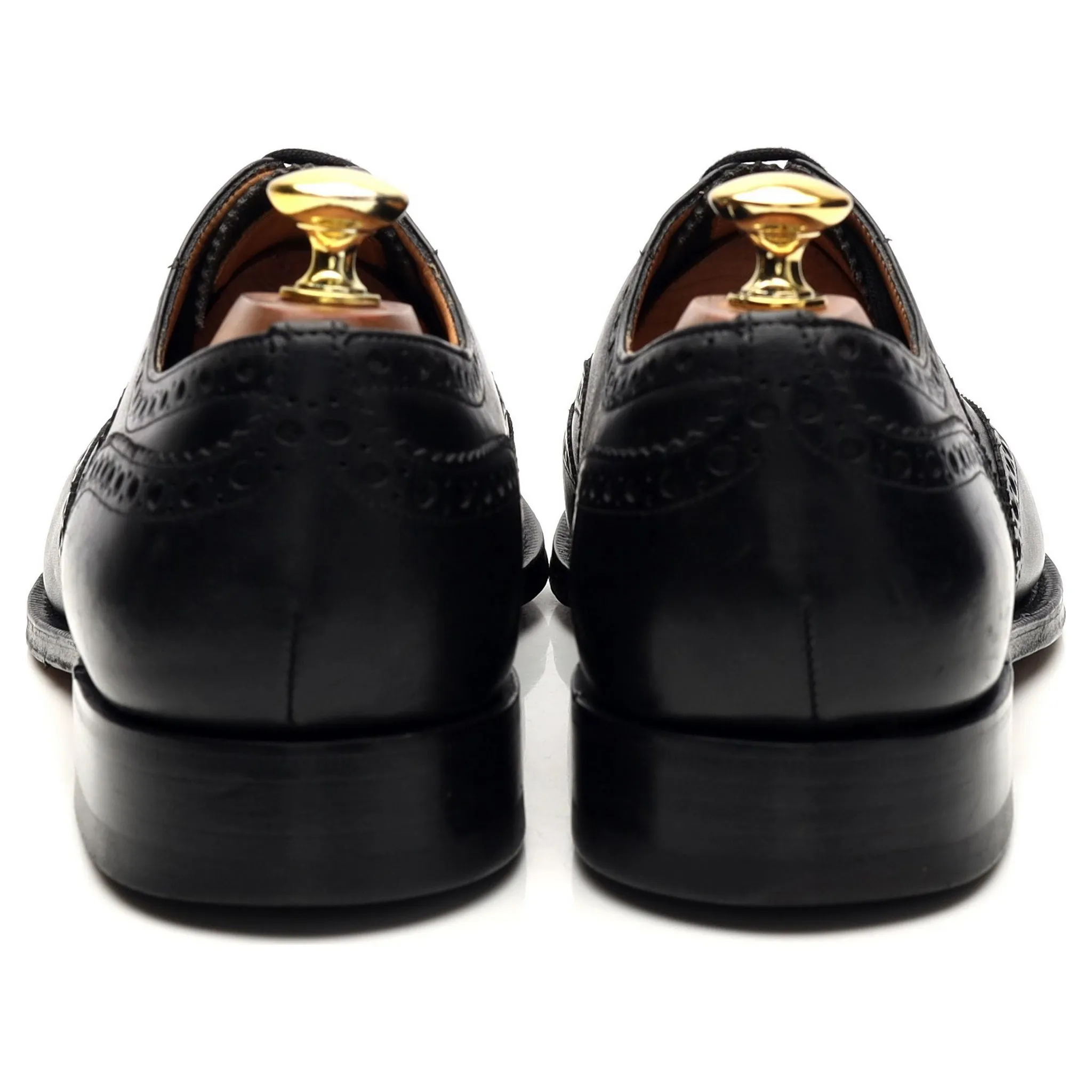 'Brisbane' Black Leather Oxford Brogue UK 8 F
