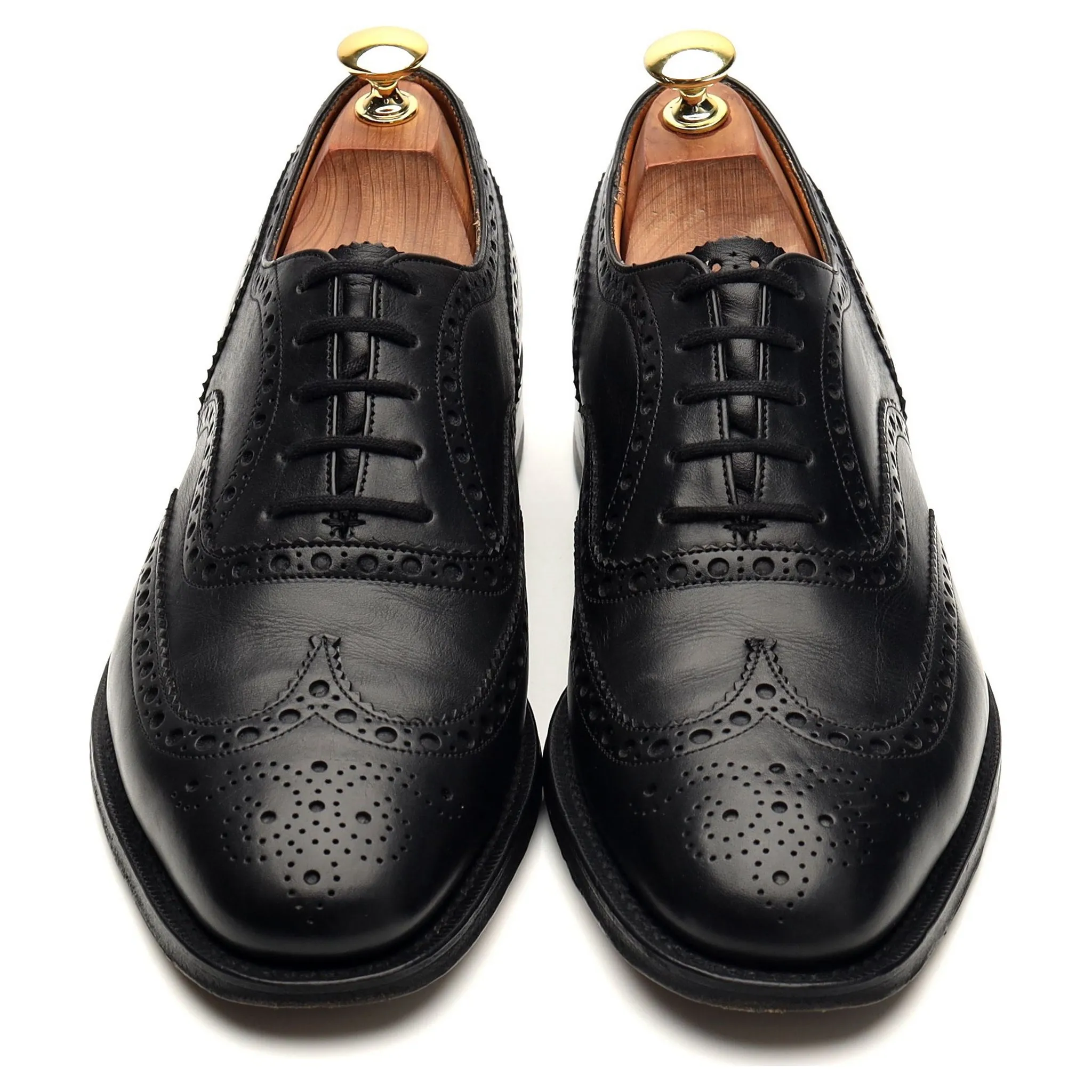 'Brisbane' Black Leather Oxford Brogue UK 8 F