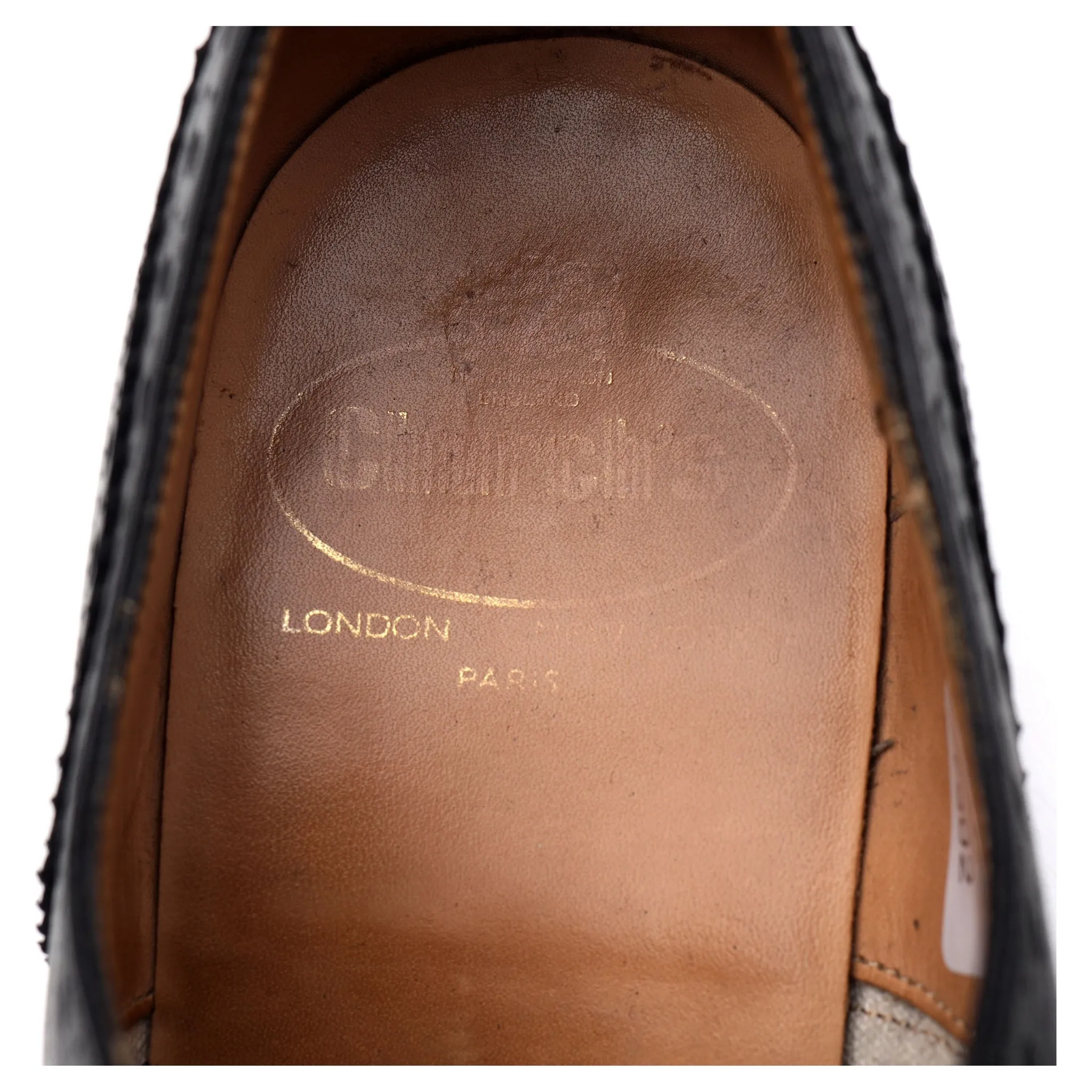 'Brisbane' Black Leather Oxford Brogue UK 8 F
