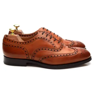 'Brisbane' Tan Brown Leather Oxford Brogues UK 8 G