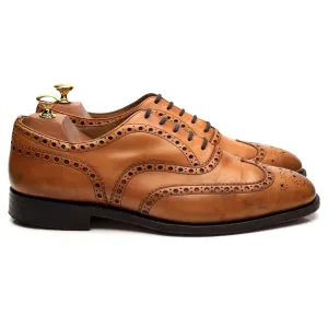 'Brisbane' Tan Brown Leather Oxford Brogues UK 9 G