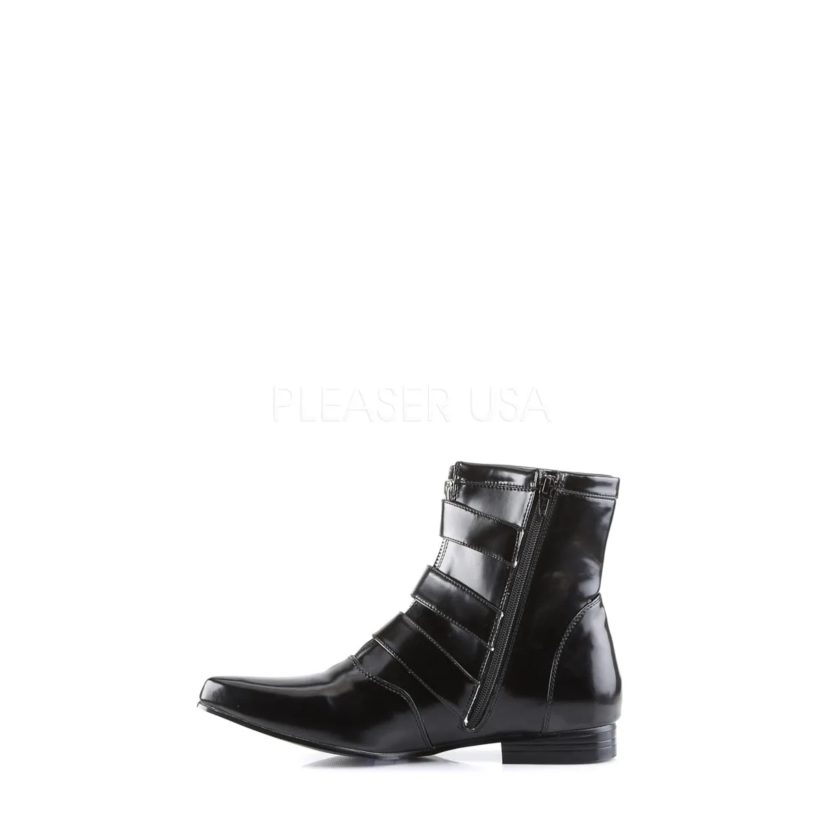 BROGUE-06  Black Nappa Vegan Leather