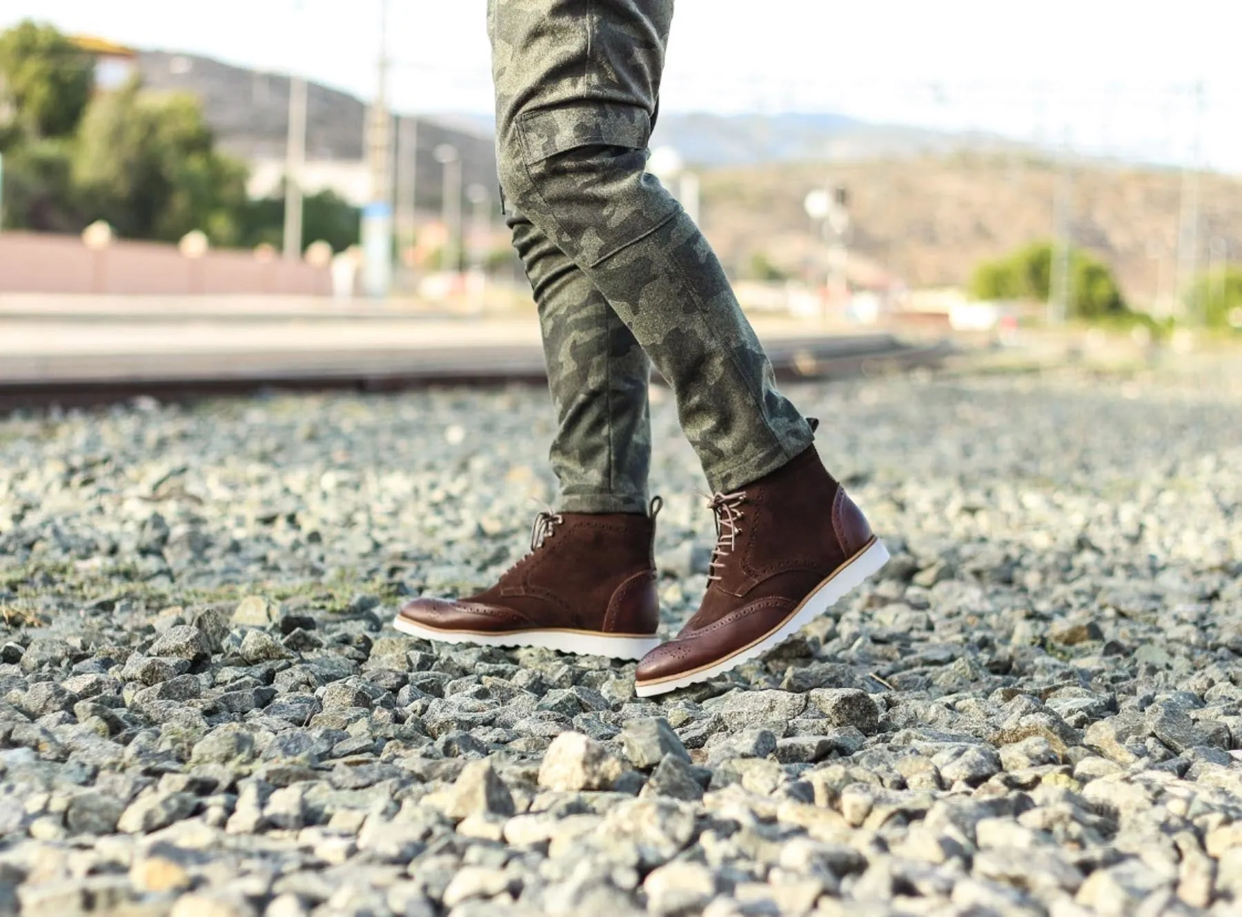 Brogue Boot • Multi Tweed