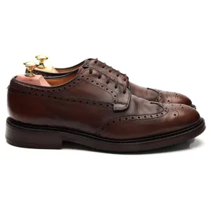 'Brookland' Brown Leather Derby Brogue UK 7 F