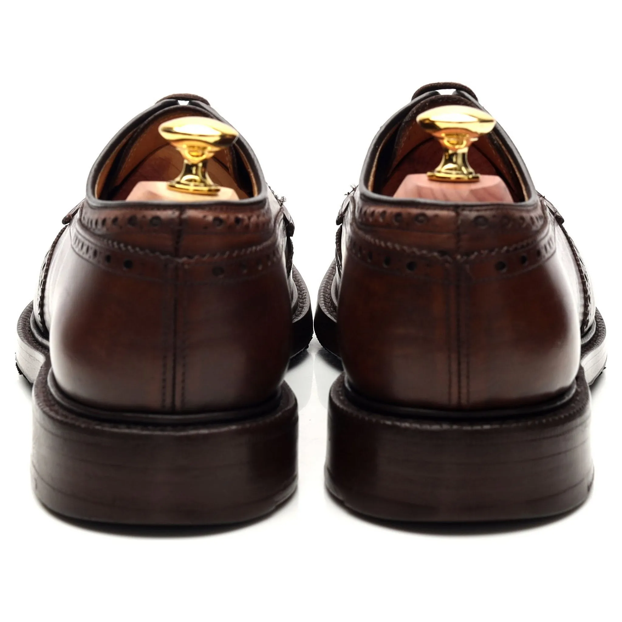 'Brookland' Brown Leather Derby Brogue UK 7 F