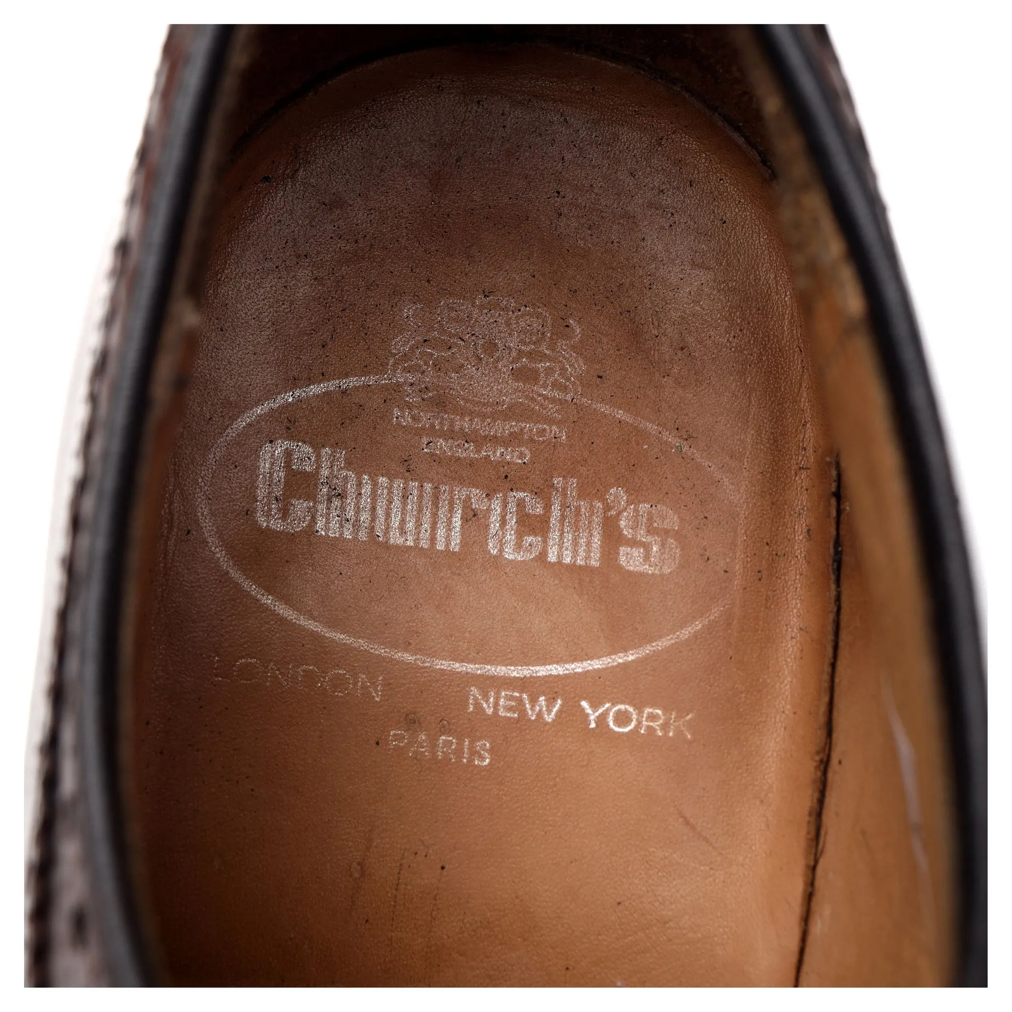 'Brookland' Brown Leather Derby Brogue UK 7 F